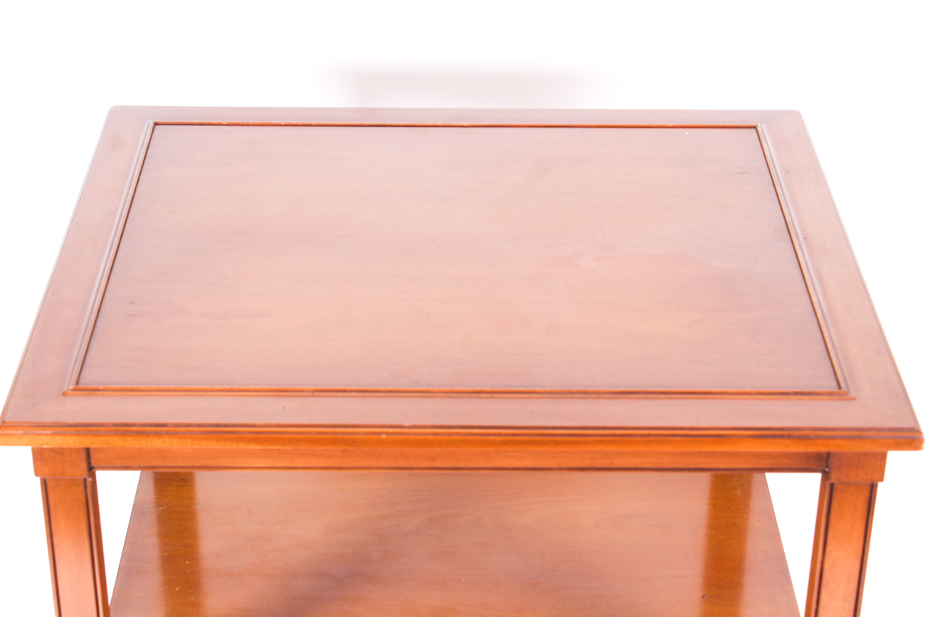 Hekman Furniture Mid Century Rectangular Wood End Table