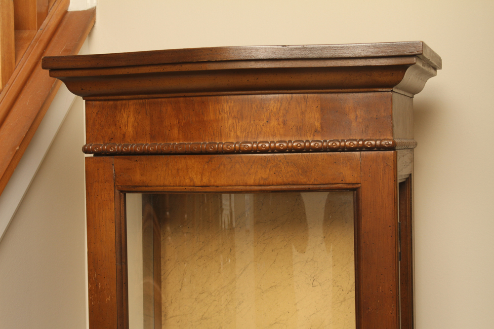 Vintage Mediterranean Style Curio Cabinet