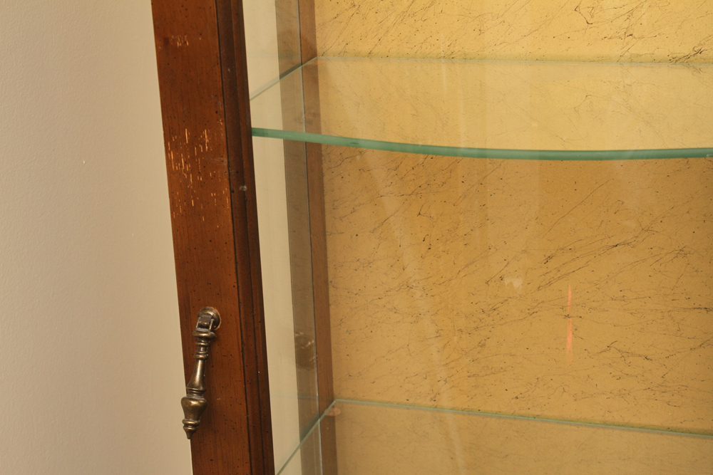 Vintage Mediterranean Style Curio Cabinet