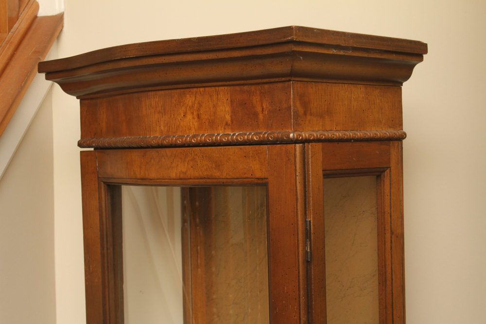 Vintage Mediterranean Style Curio Cabinet