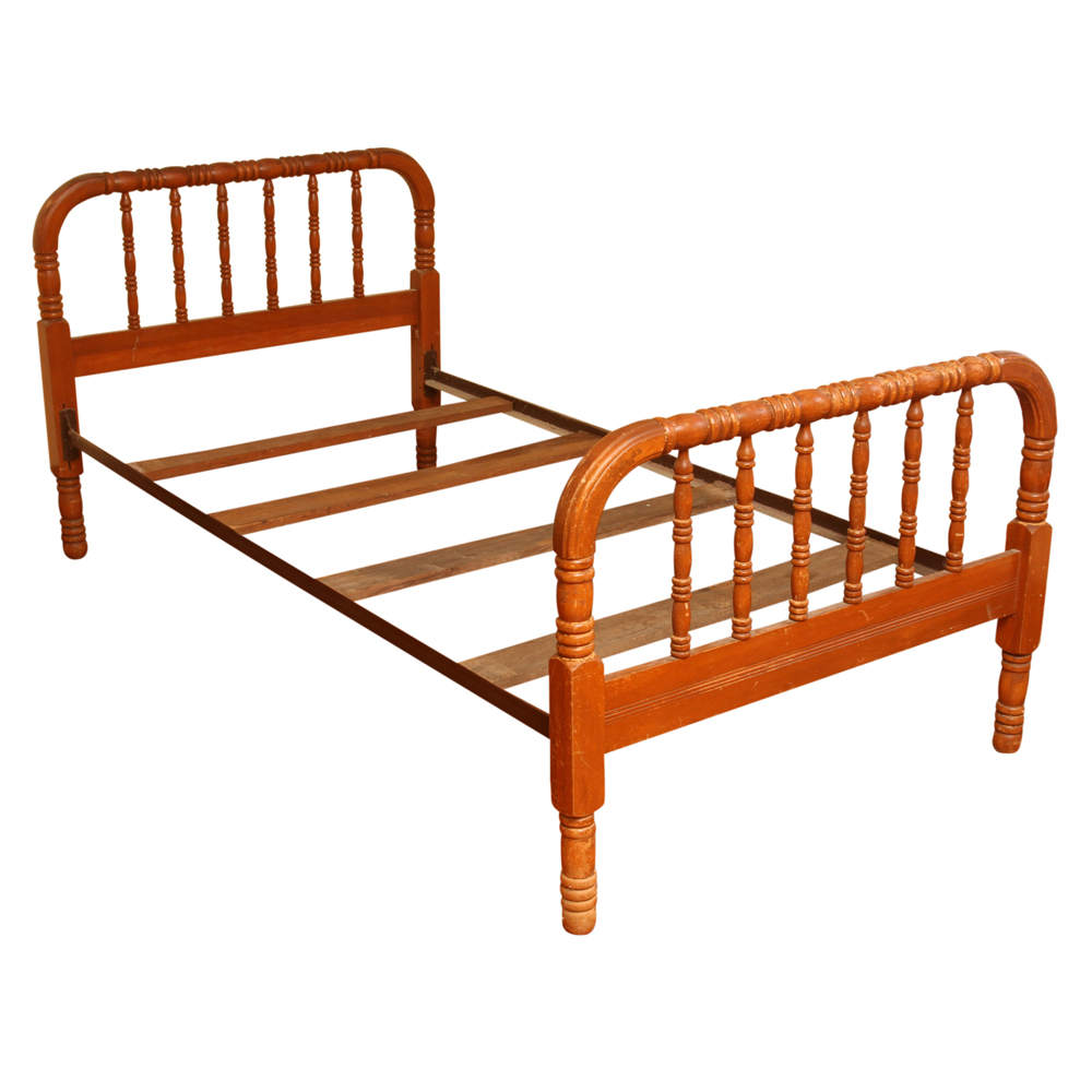 Vintage "Jenny Lind" Style Twin Bed Frame