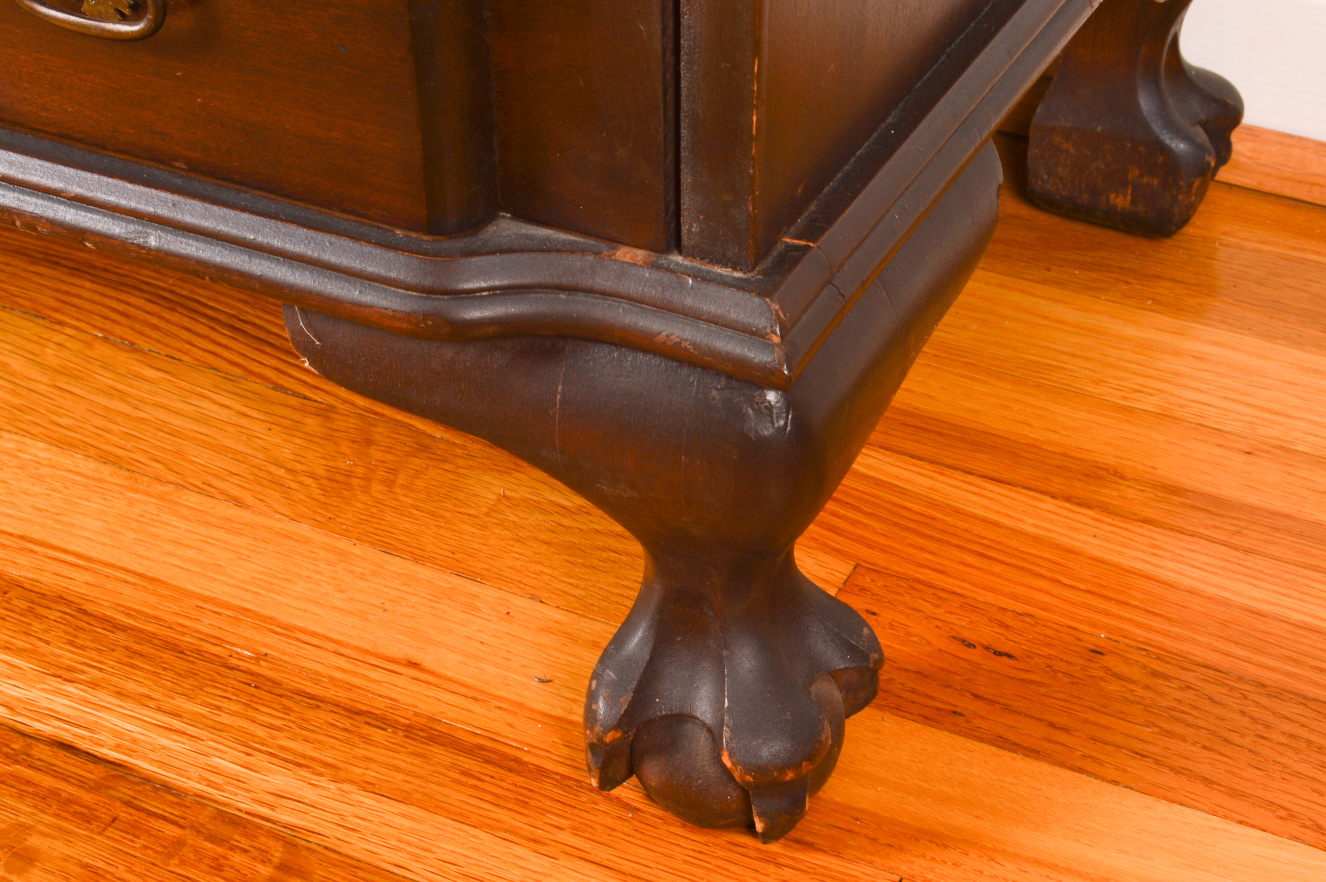 Vintage Chippendale Style Secretary Bookcase