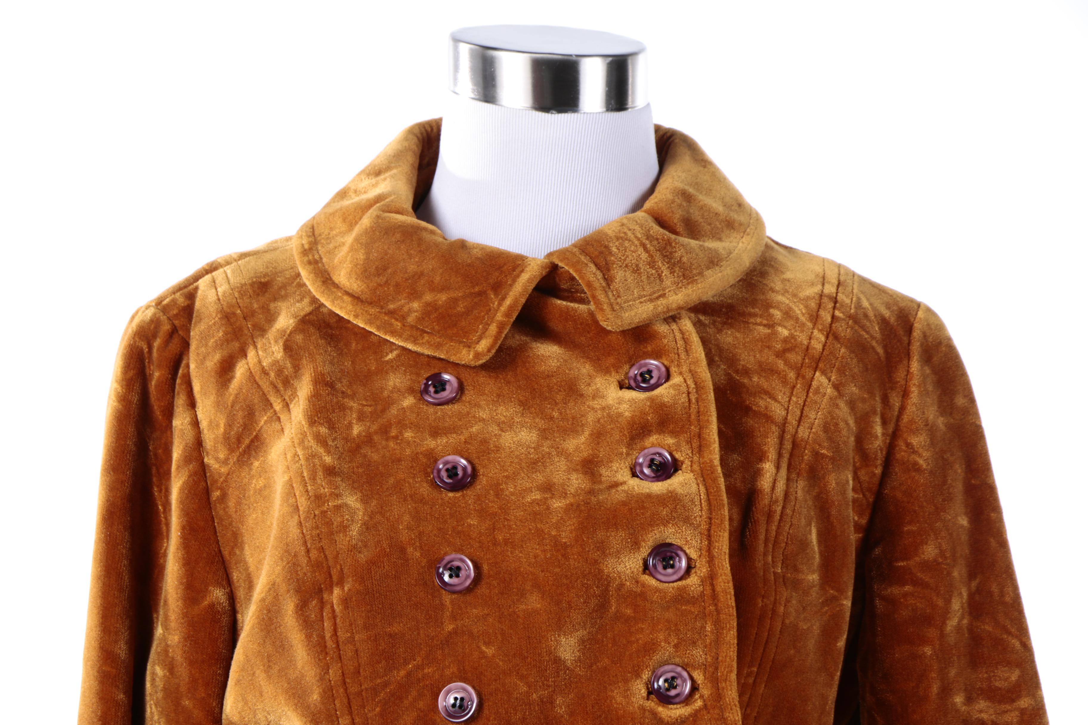 Vintage Ken Merit for Braetan Double-Breasted Velveteen Skirt Suit