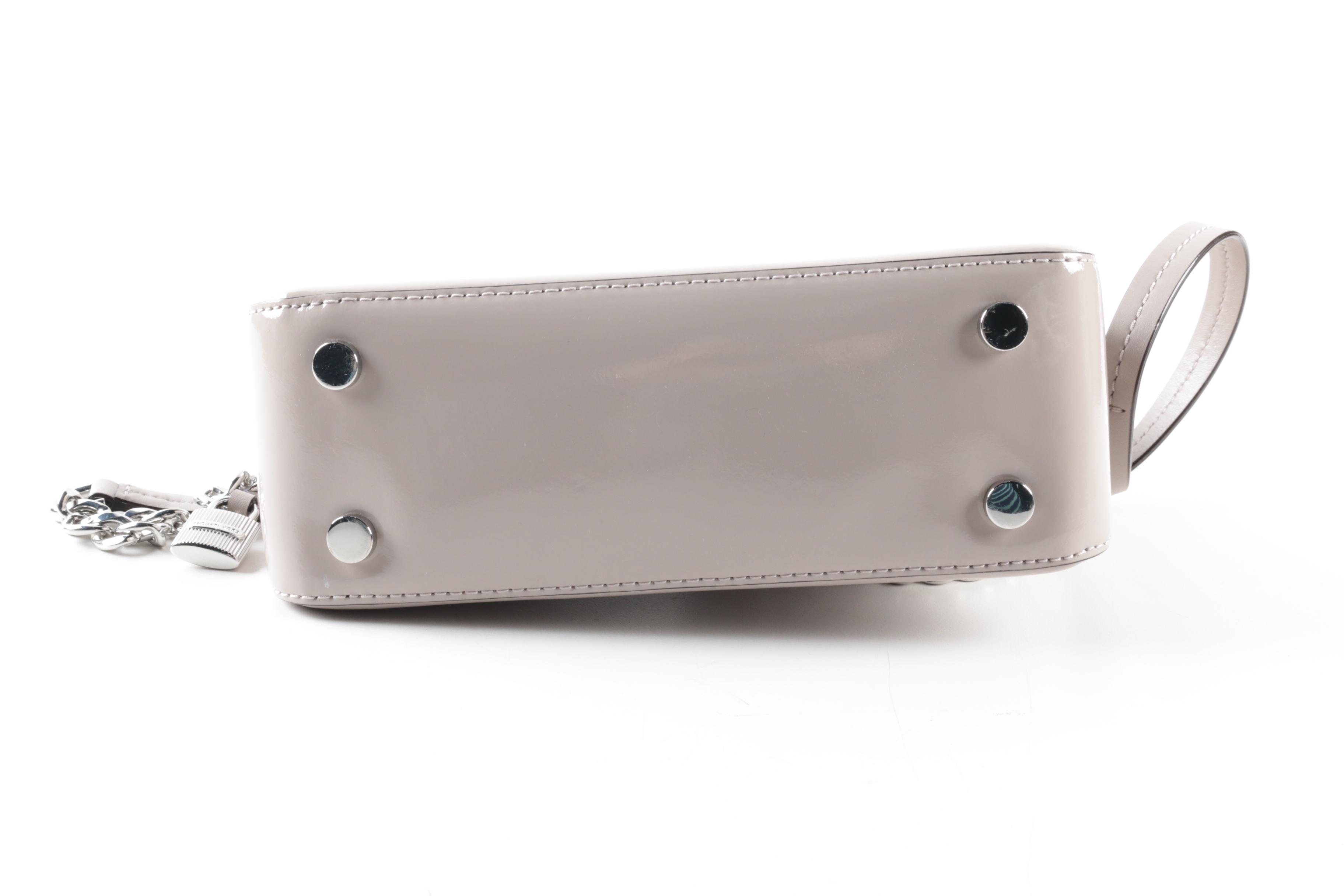 Michael Kors Beige Patent Leather Crossbody