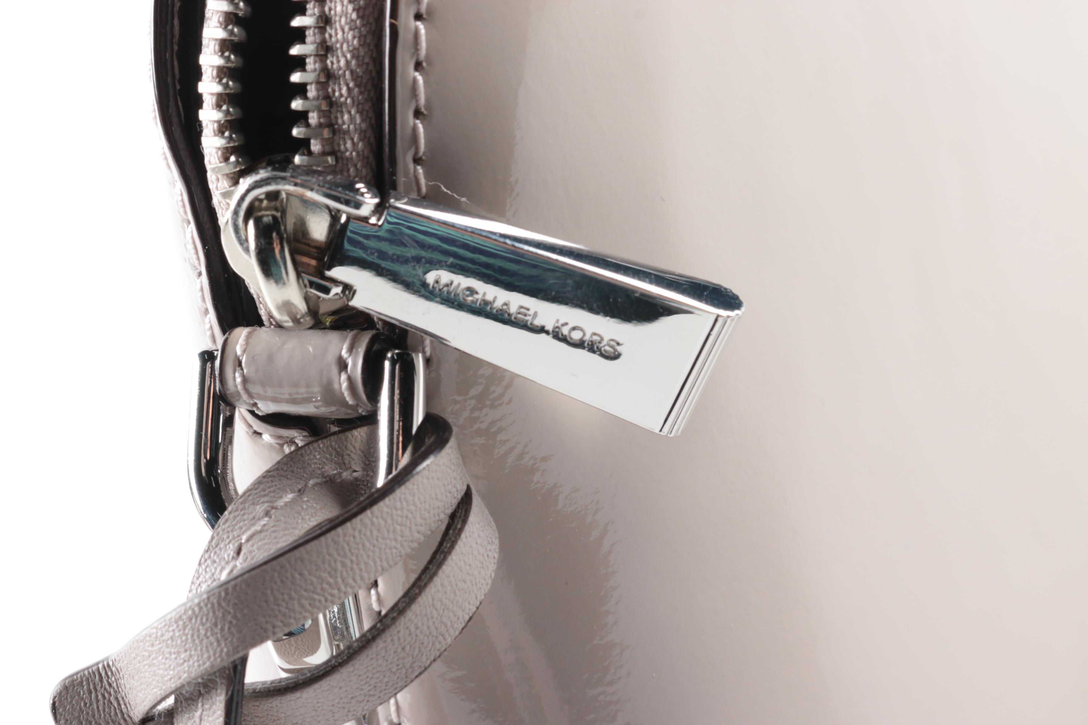 Michael Kors Beige Patent Leather Crossbody