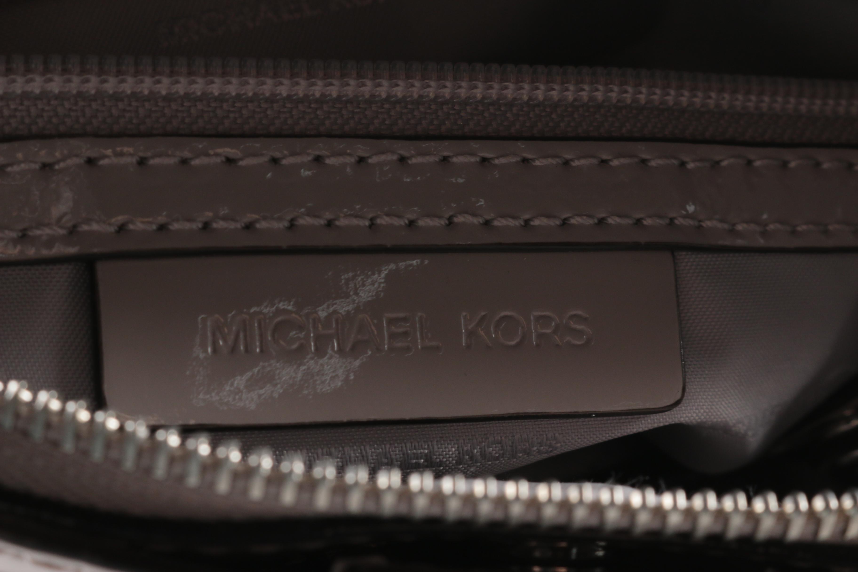 Michael Kors Beige Patent Leather Crossbody