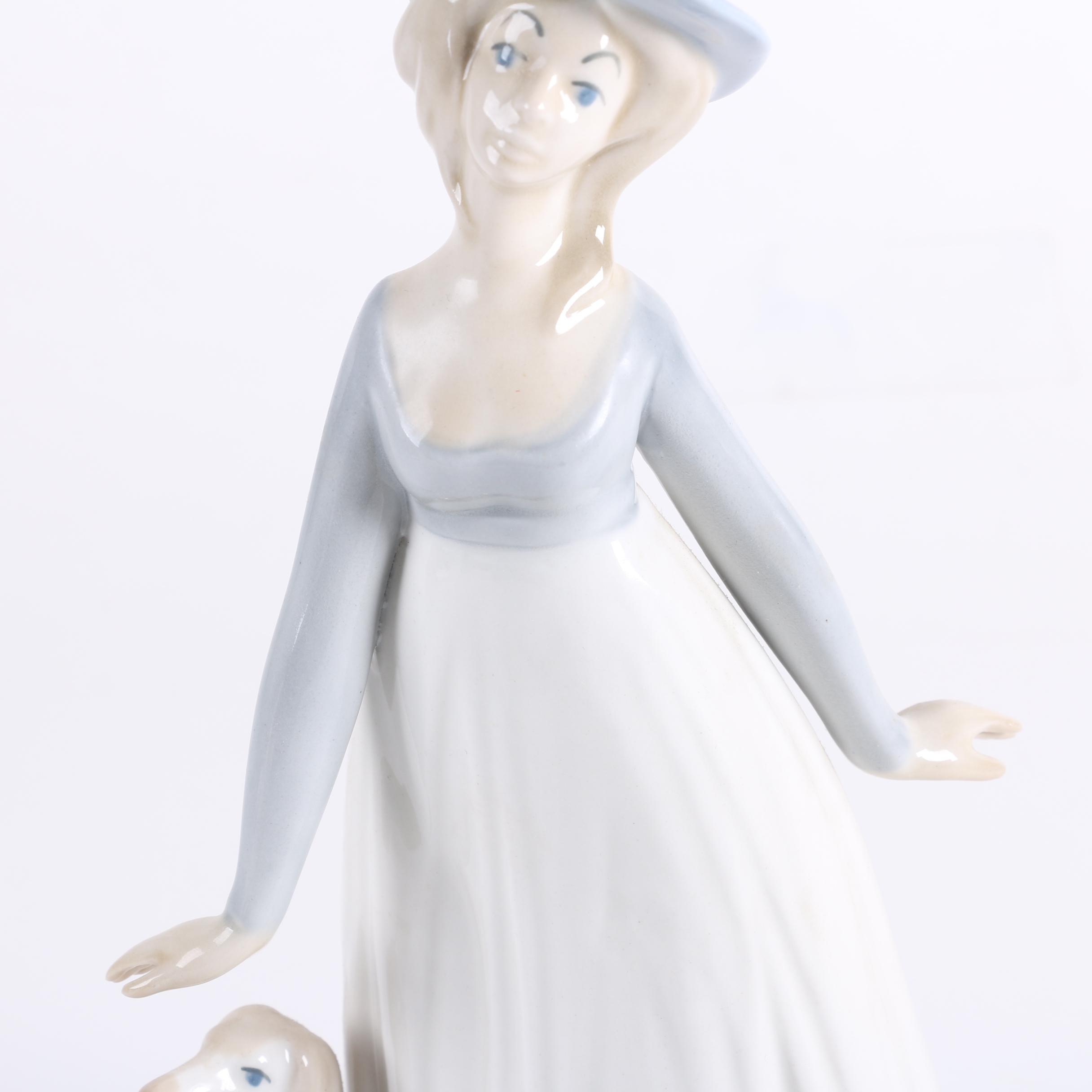 Castille Porcelain Female Figurines
