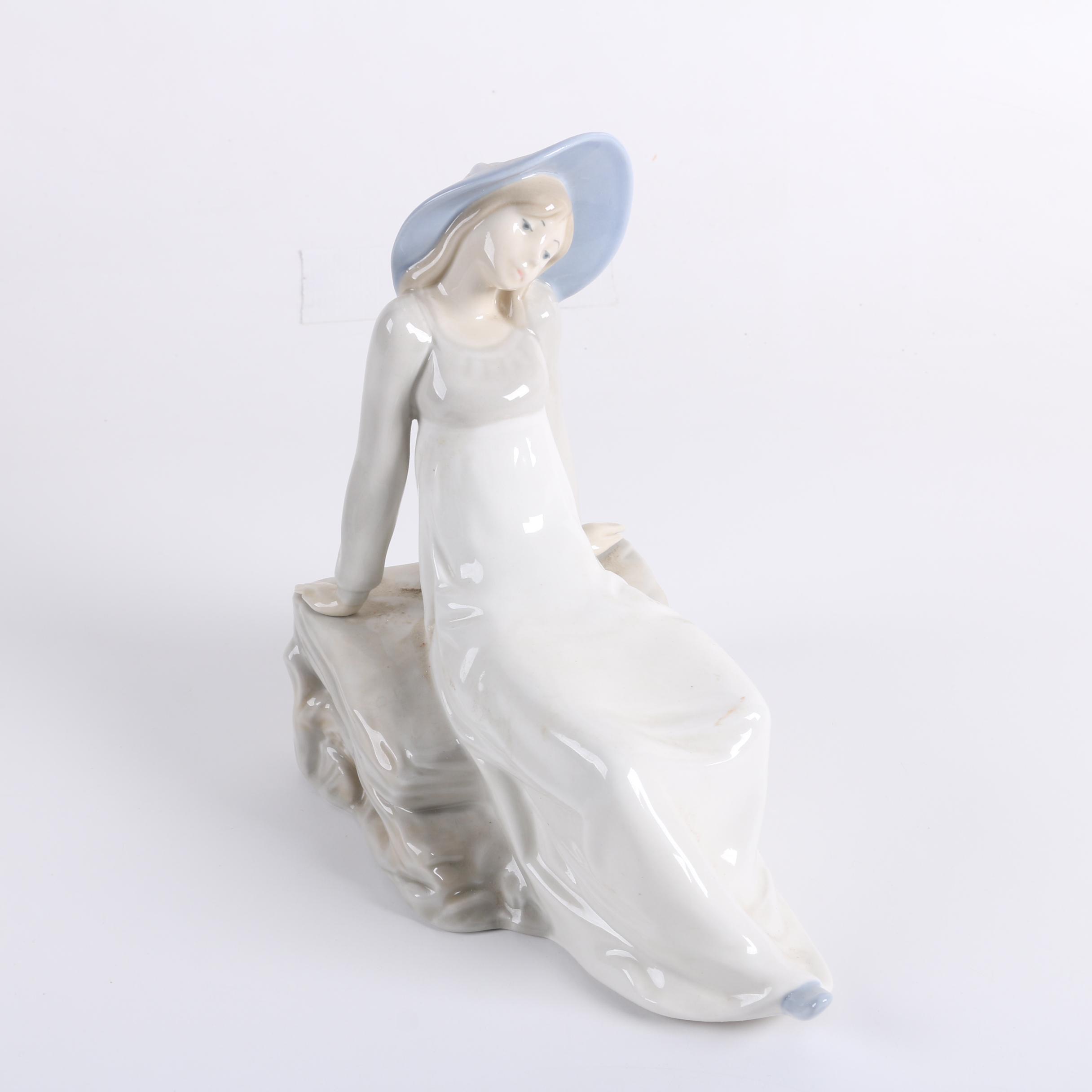 Castille Porcelain Female Figurines