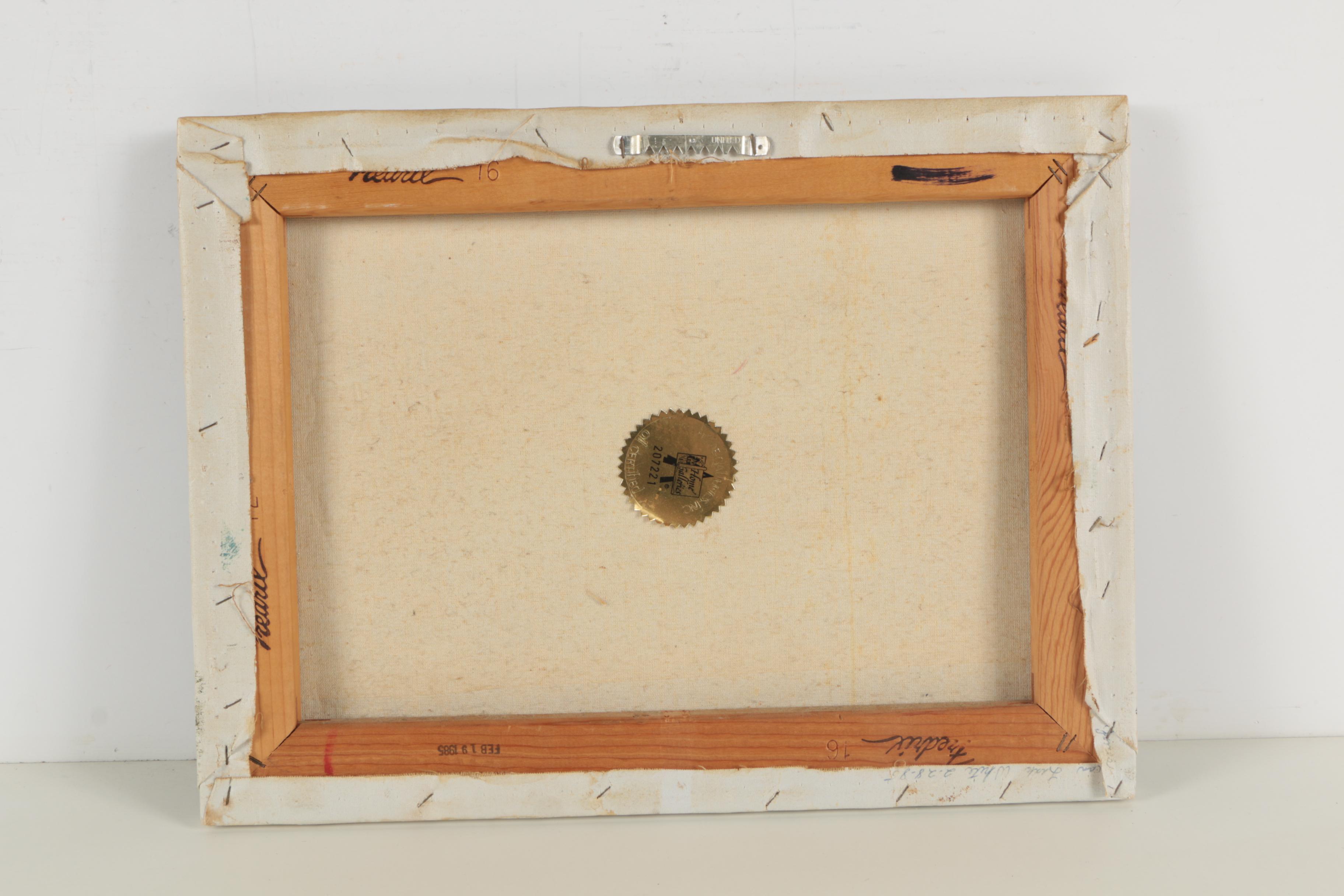 Desmond Circa 1980s Oil Painting of Rural Landscape