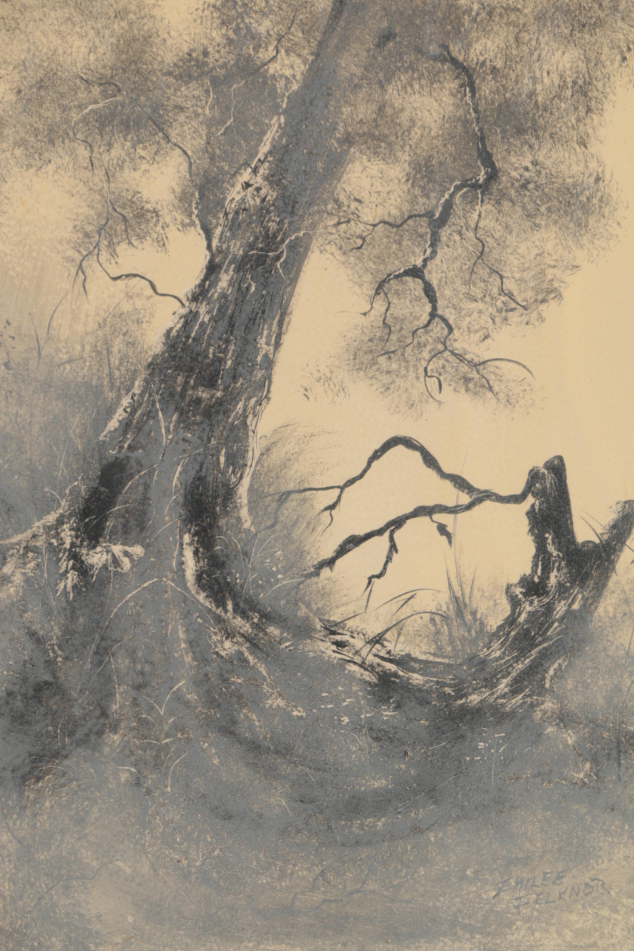 Emilee Felknor Watercolor Painting "Old Oak"