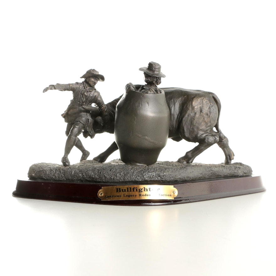 American Legacy Rodeo Collection Resin Sculpture After Bill Frank "Bullfighter"