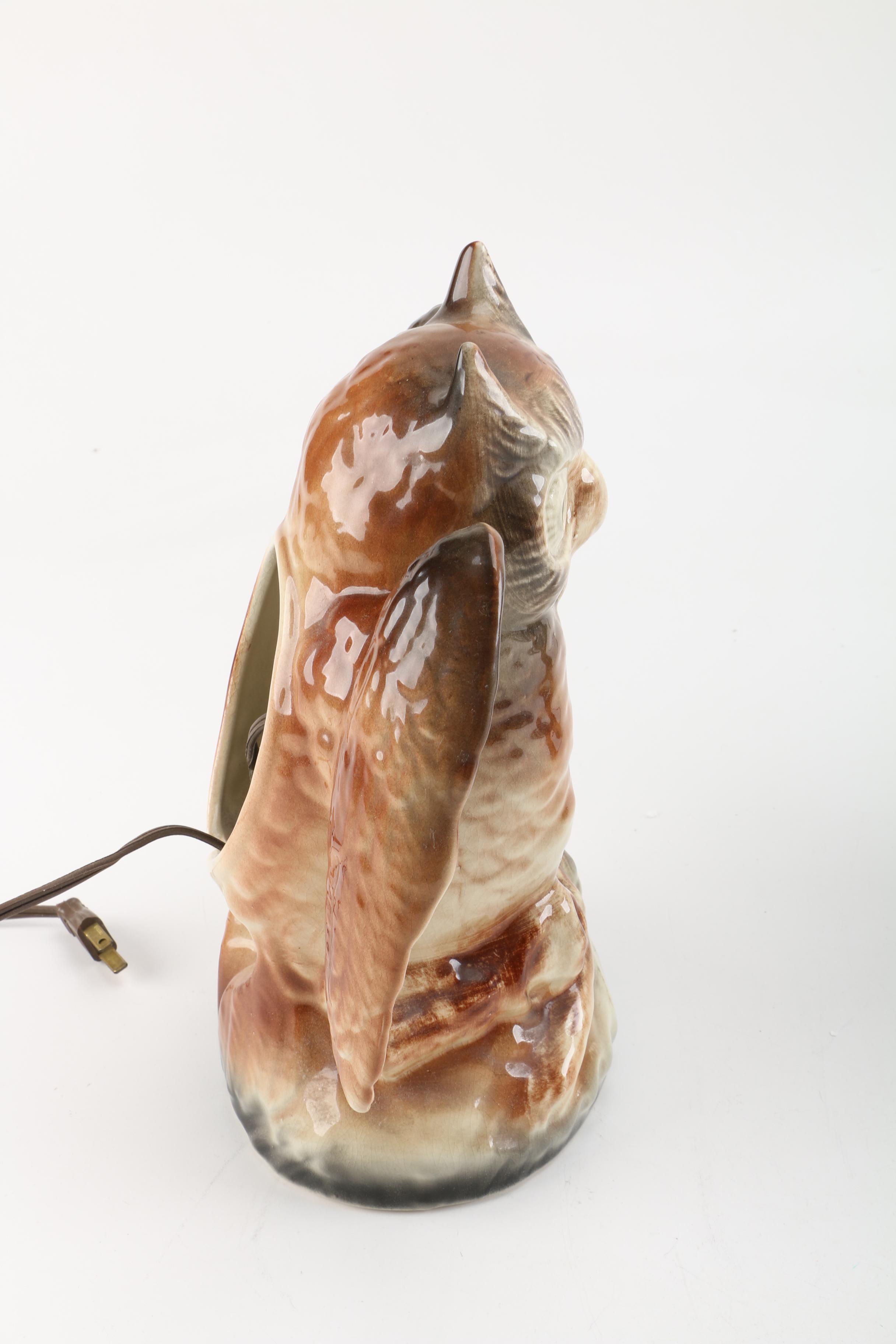 Vintage Ceramic Animal TV Lamps by Texans, Inc. of Bangs, Texas