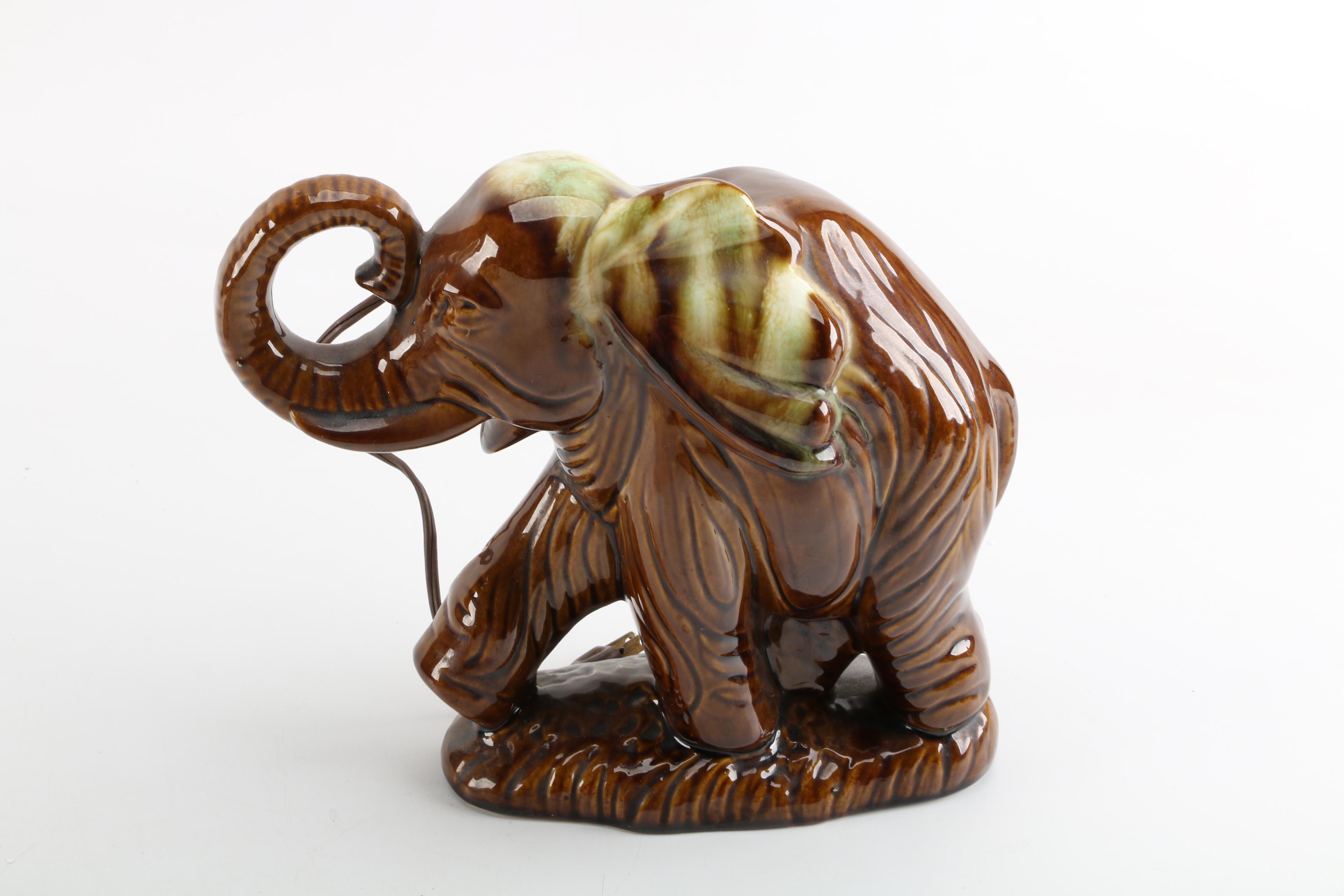 Vintage Ceramic Animal TV Lamps by Texans, Inc. of Bangs, Texas