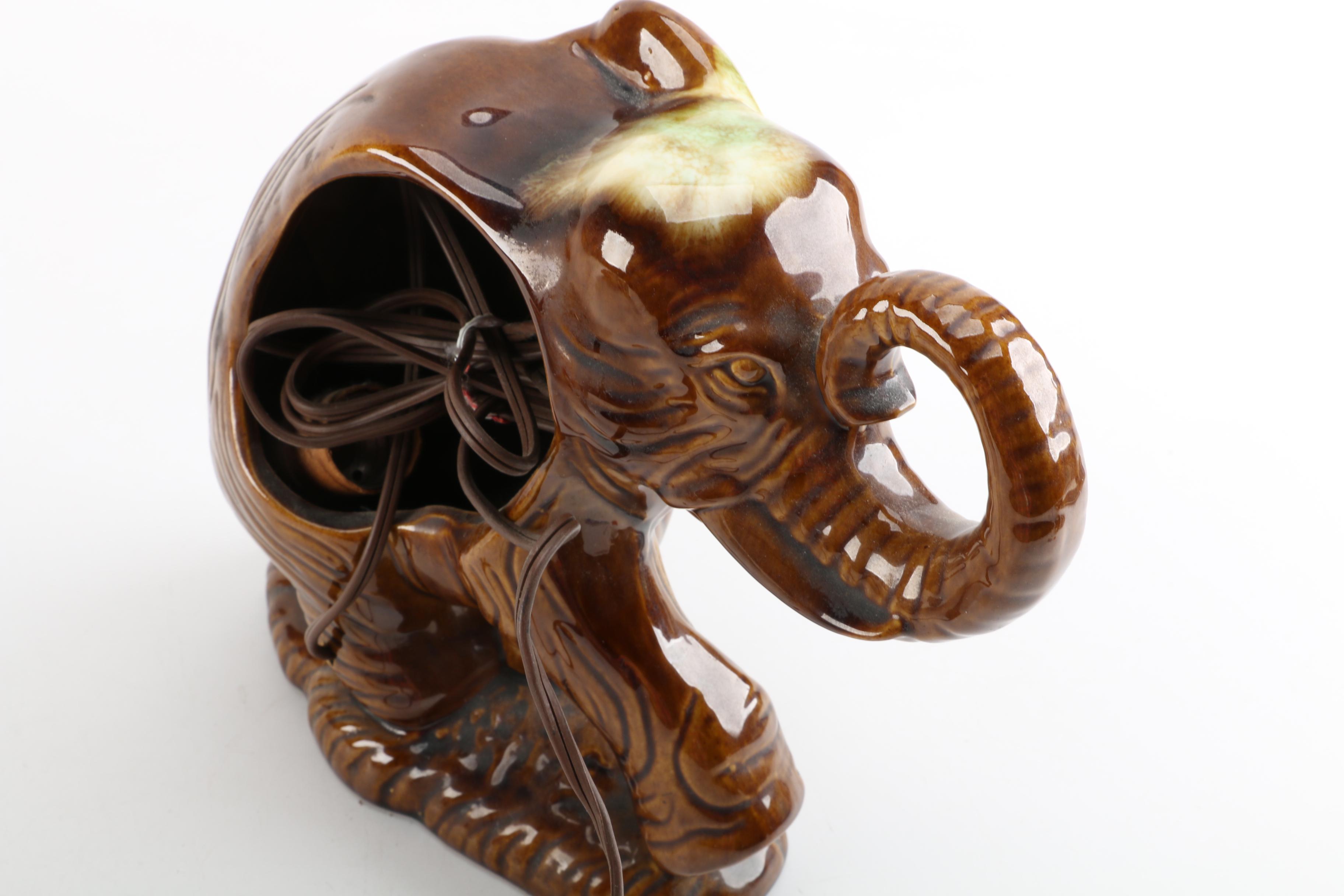 Vintage Ceramic Animal TV Lamps by Texans, Inc. of Bangs, Texas