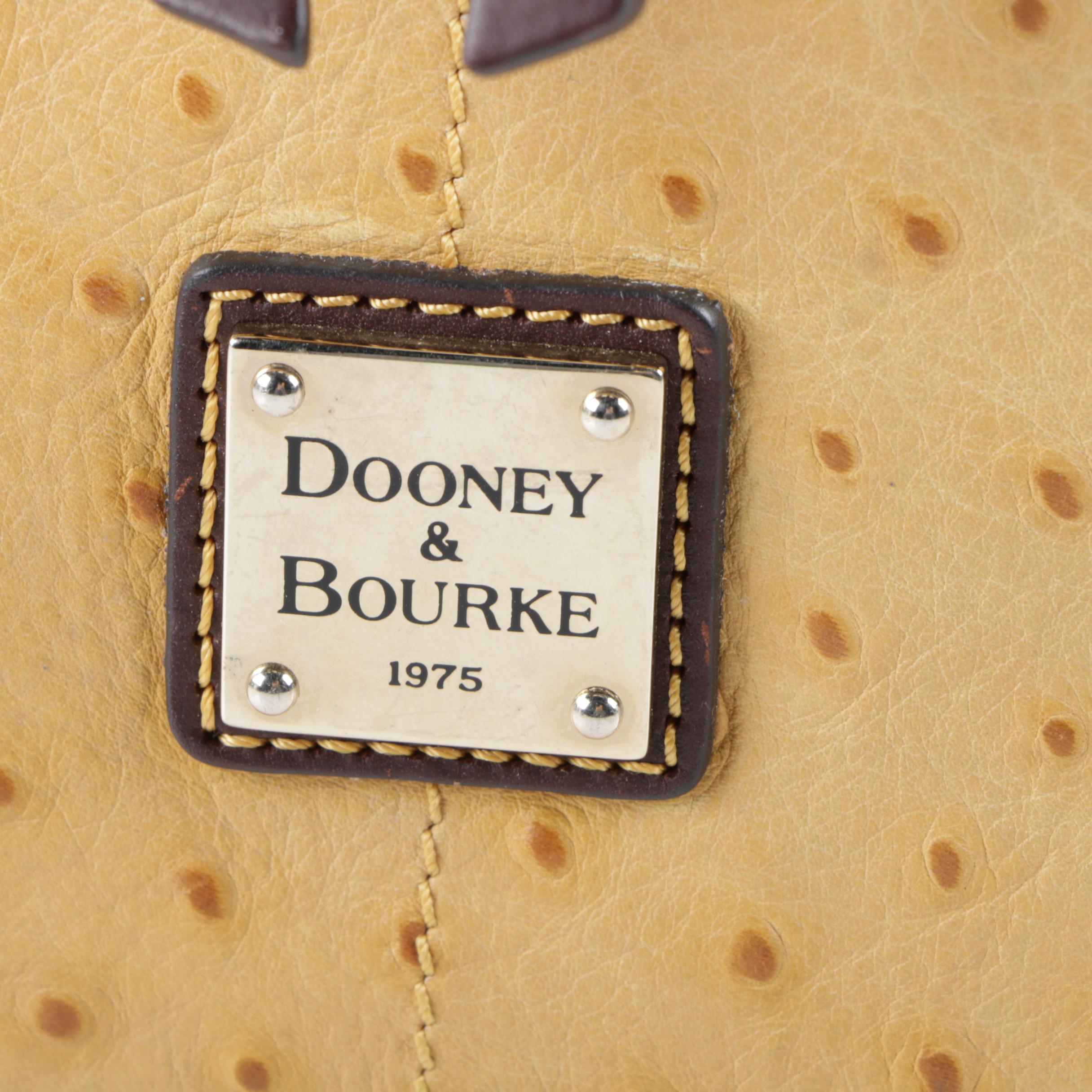 Dooney & Bourke Ostrich Embossed Leather Handbag