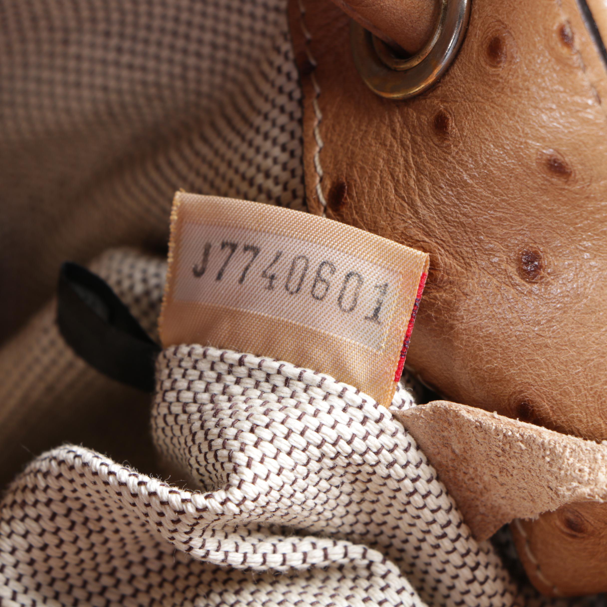 Dooney & Bourke Ostrich Embossed Leather Bucket Bag