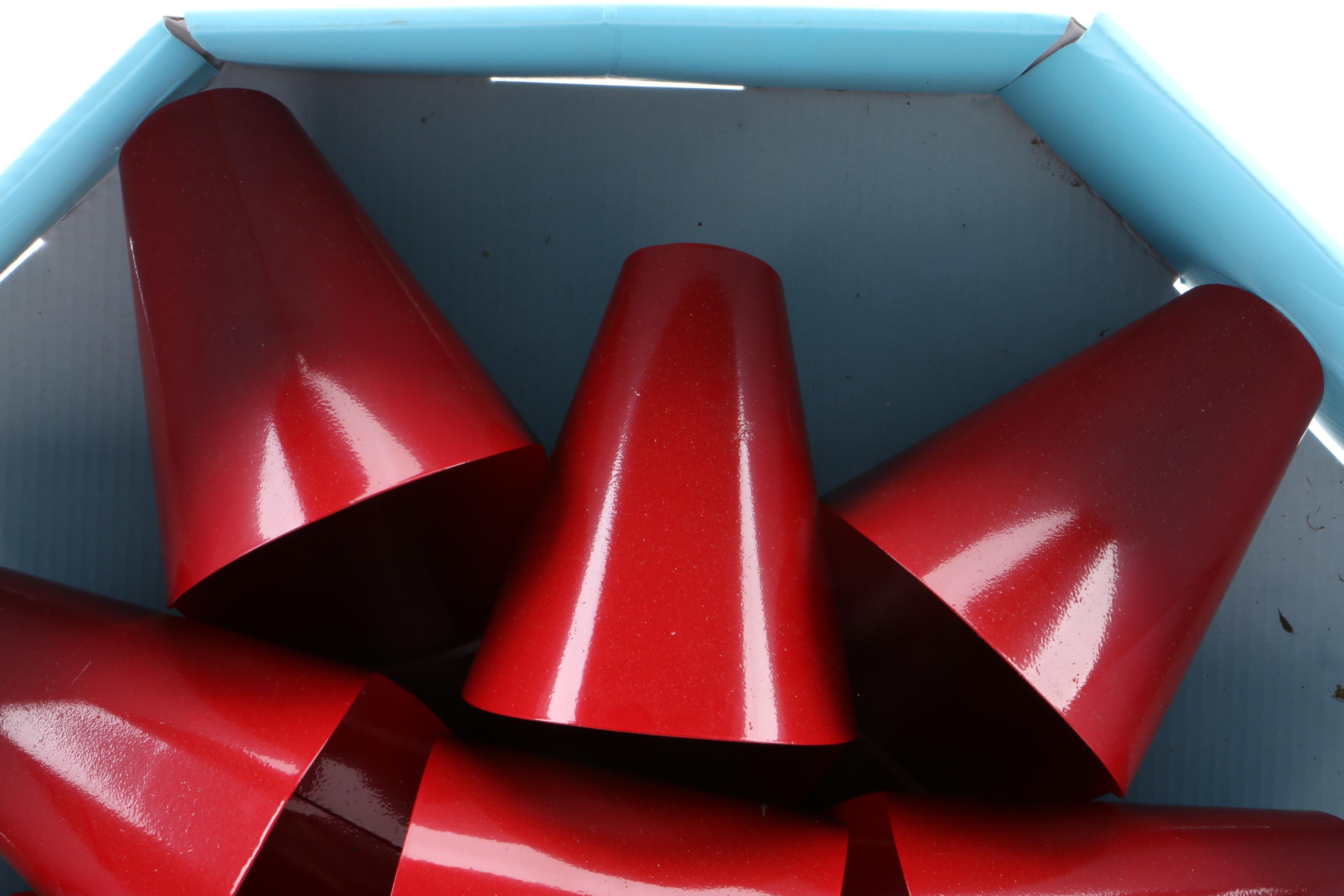 Martha Stewart Red Metal Bow Wall Hangings