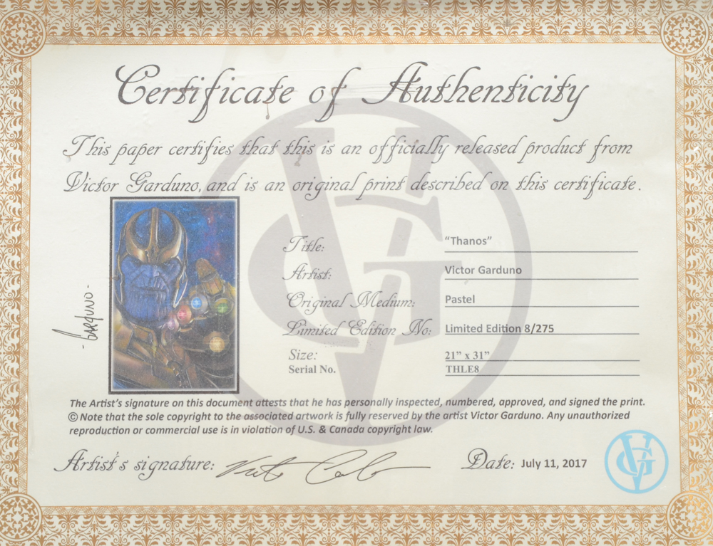Victor Garduno Signed Limited Edition Giclee Print "Thanos"