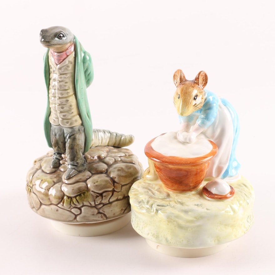 Schmid Beatrix Potter Collectible Musical Figurines