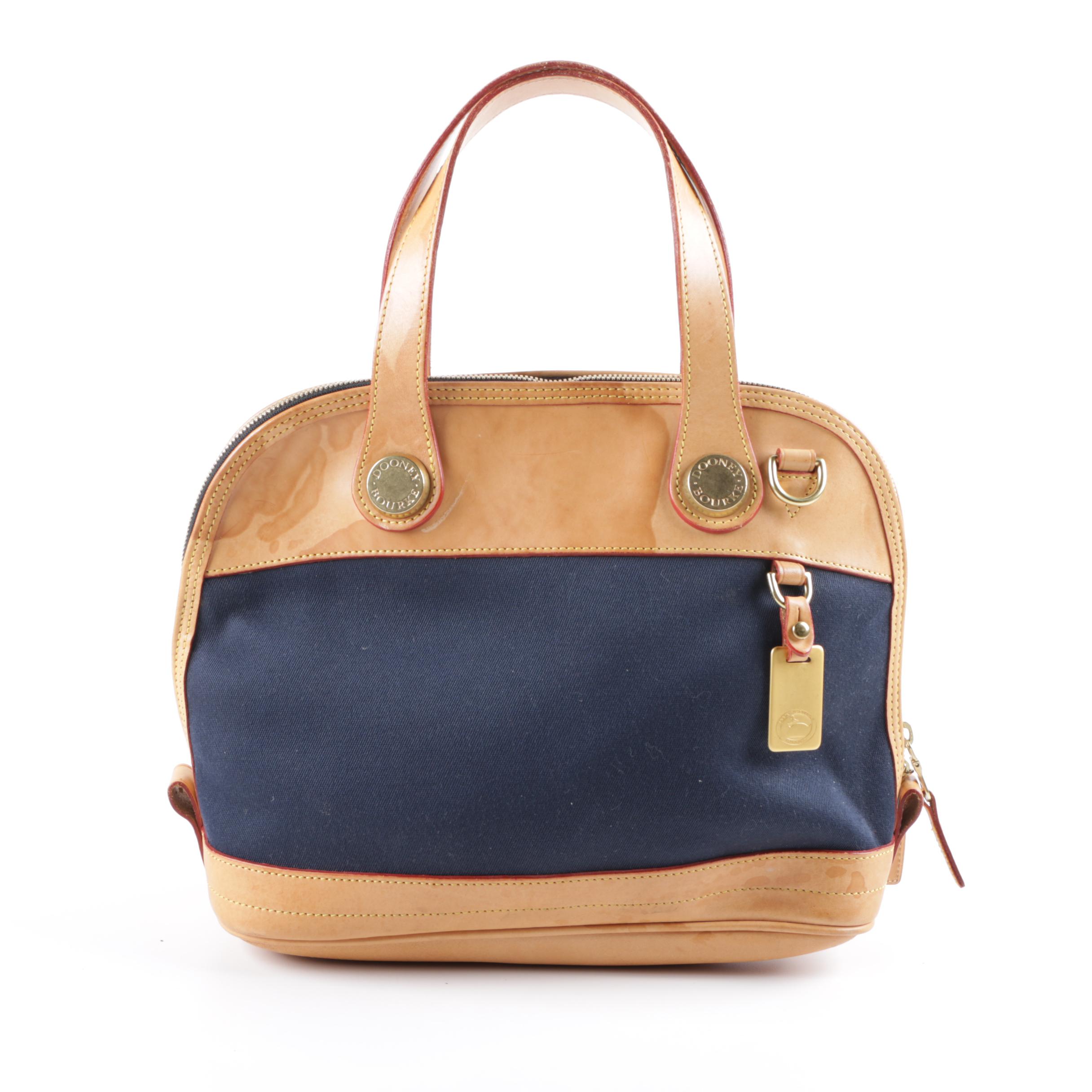 Dooney & Bourke Canvas and Leather Handbag