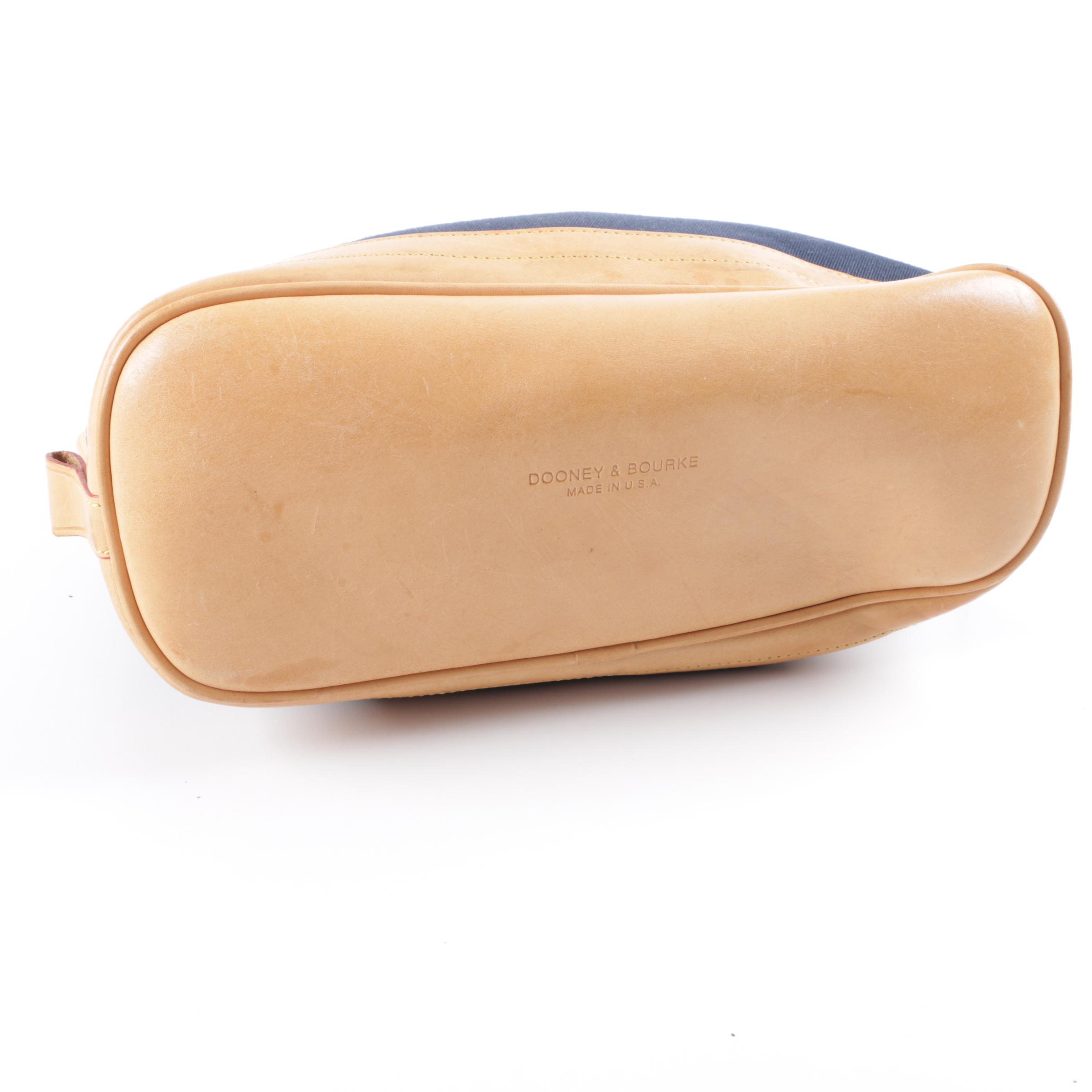 Dooney & Bourke Canvas and Leather Handbag
