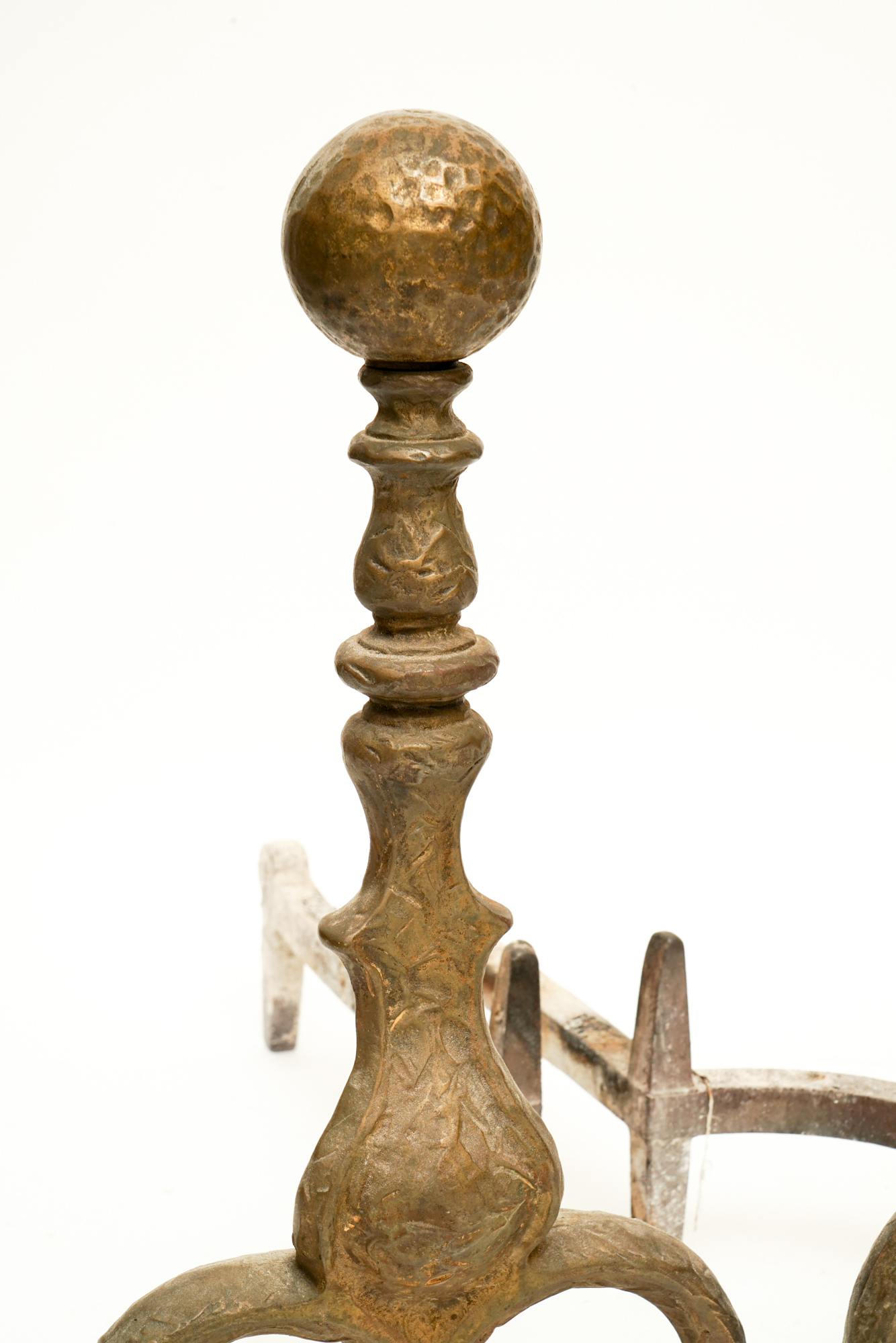 Antique Arts and Crafts Style Andirons