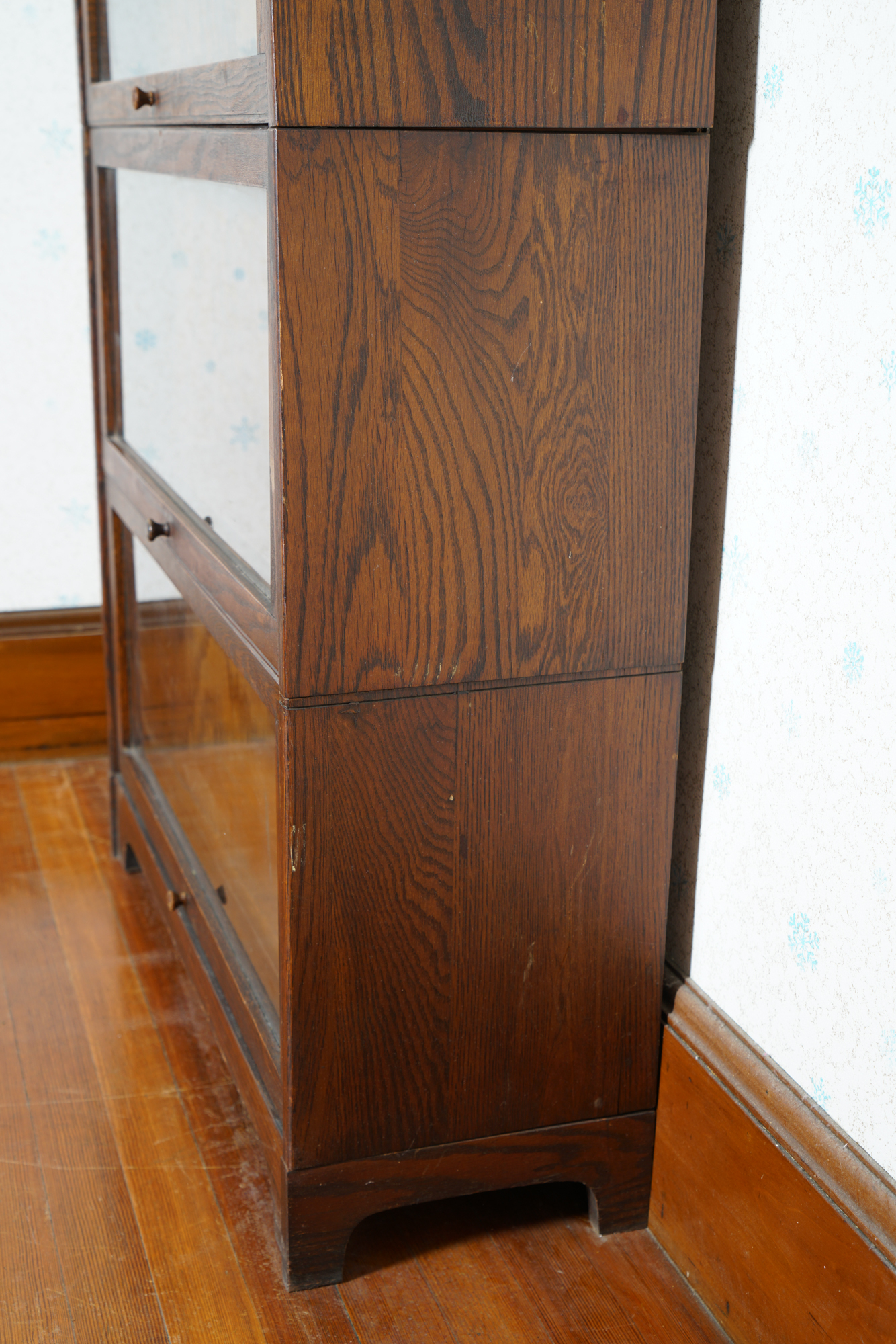 Vintage Oak Barrister Bookcase by Lundstrom