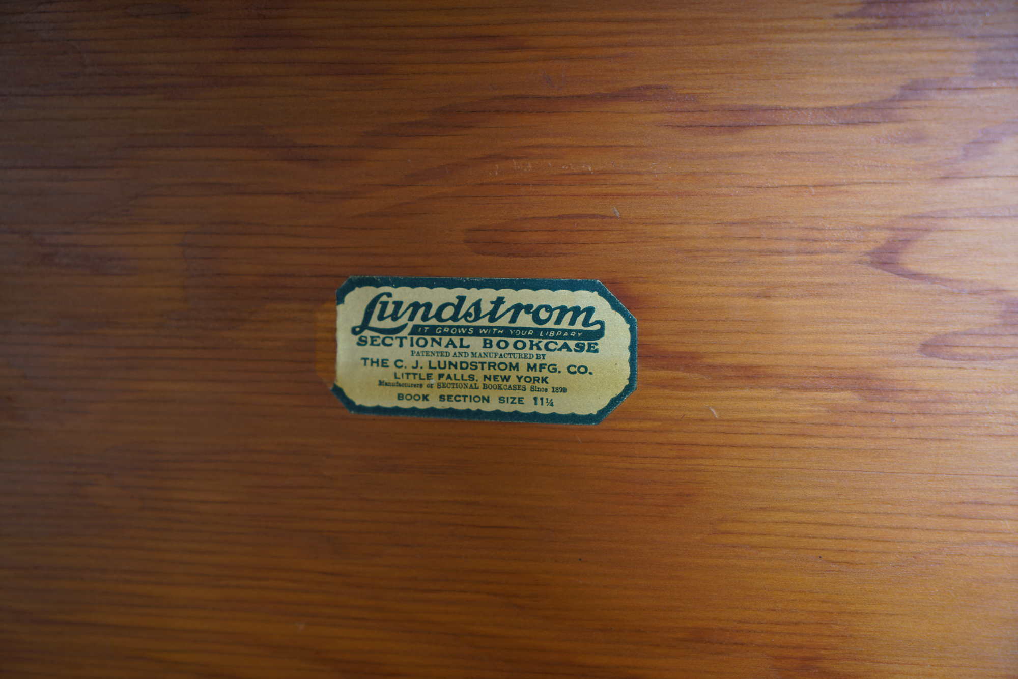 Vintage Oak Barrister Bookcase by Lundstrom