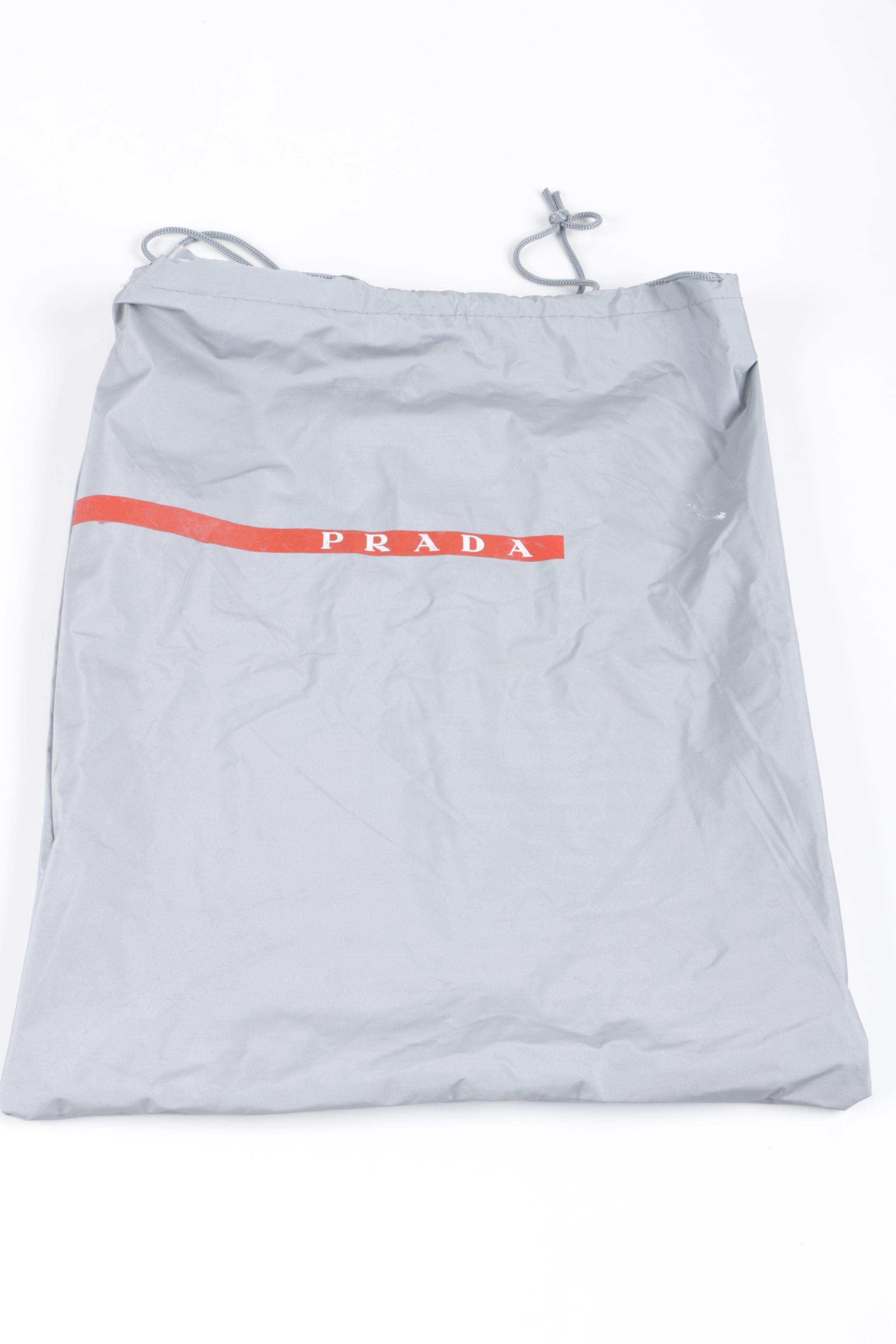 Prada White Leather Slip-On Sneakers