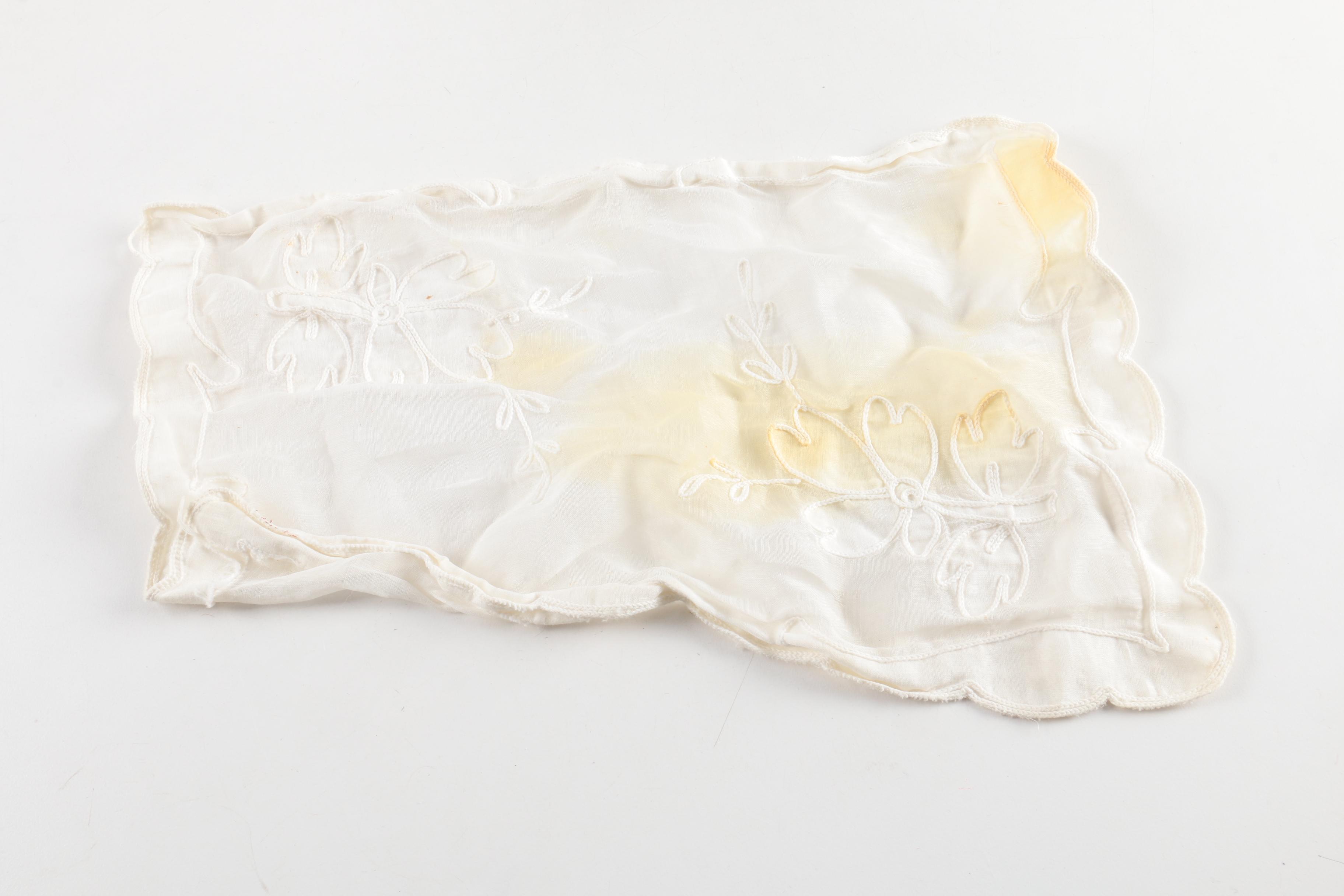 1996 Joyce Rondeau Signed Porcelain Doll with Wooden Rocking Chair