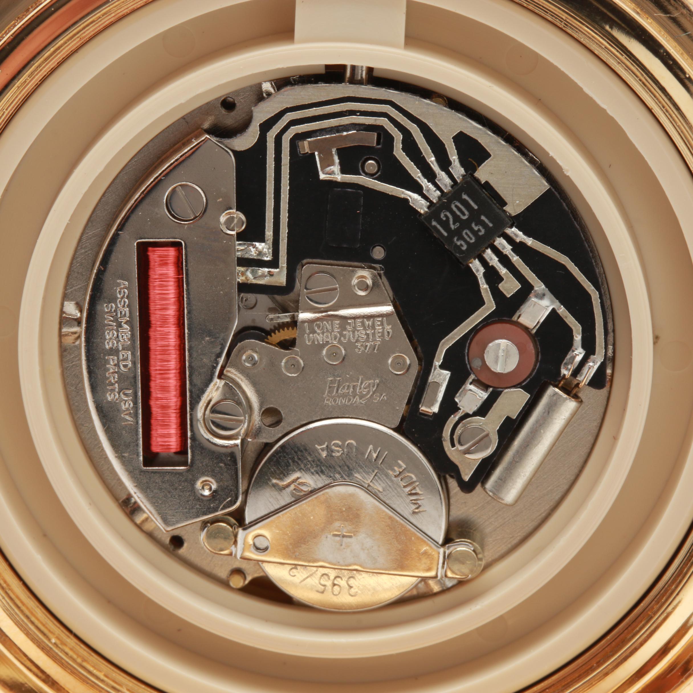 Majestron Gold-Tone Pocket Watch with Providence Cutlery Co. Pocket Knife