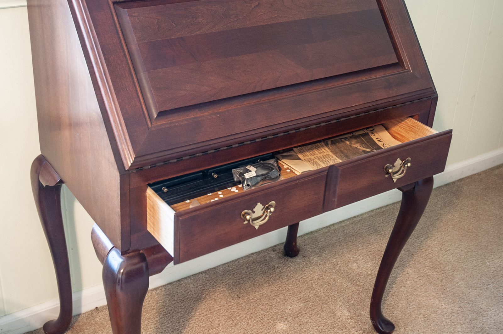 Queen Anne Style Slant-Front Desk