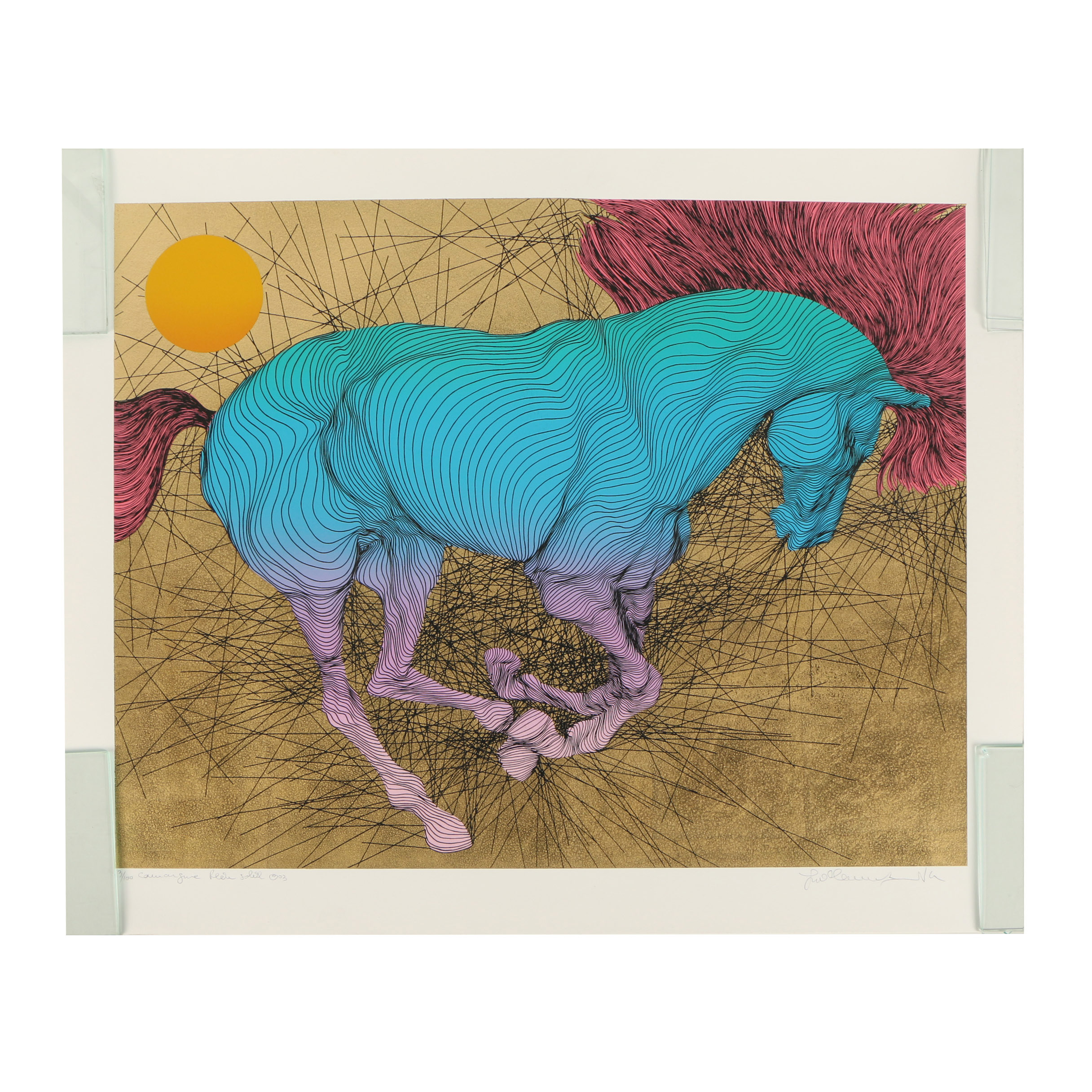 Guillaume Azoulay Embellished Serigraph "Camargue Plein Soleil"