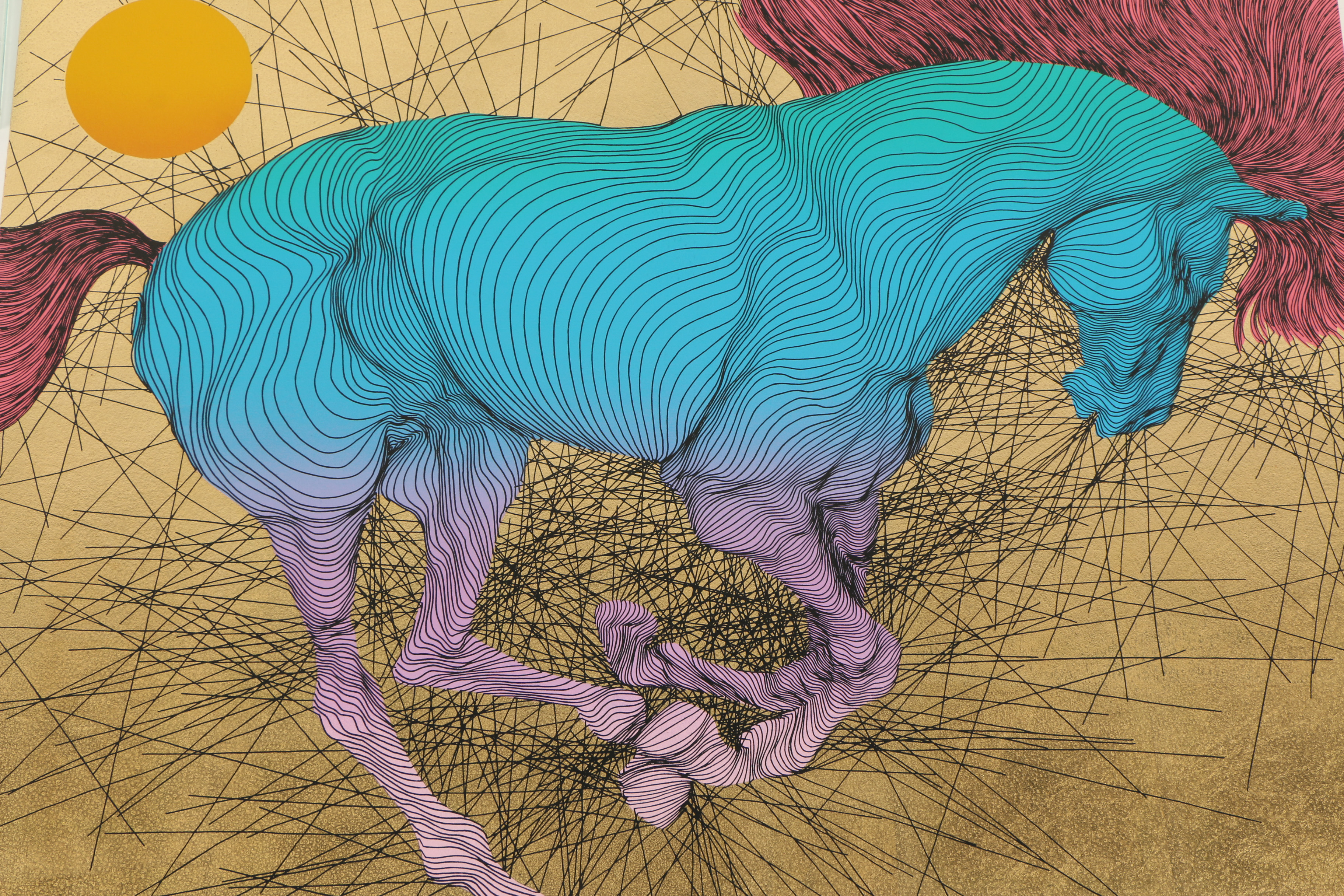 Guillaume Azoulay Embellished Serigraph "Camargue Plein Soleil"