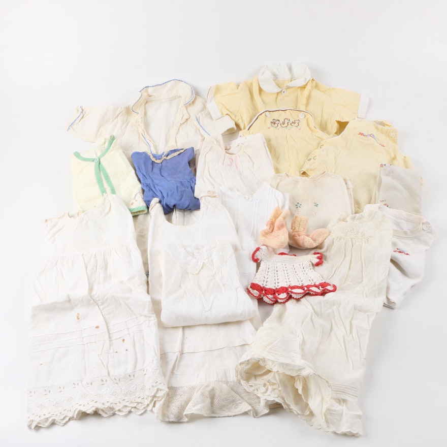 Vintage Infant and Baby Clothes and Accessories