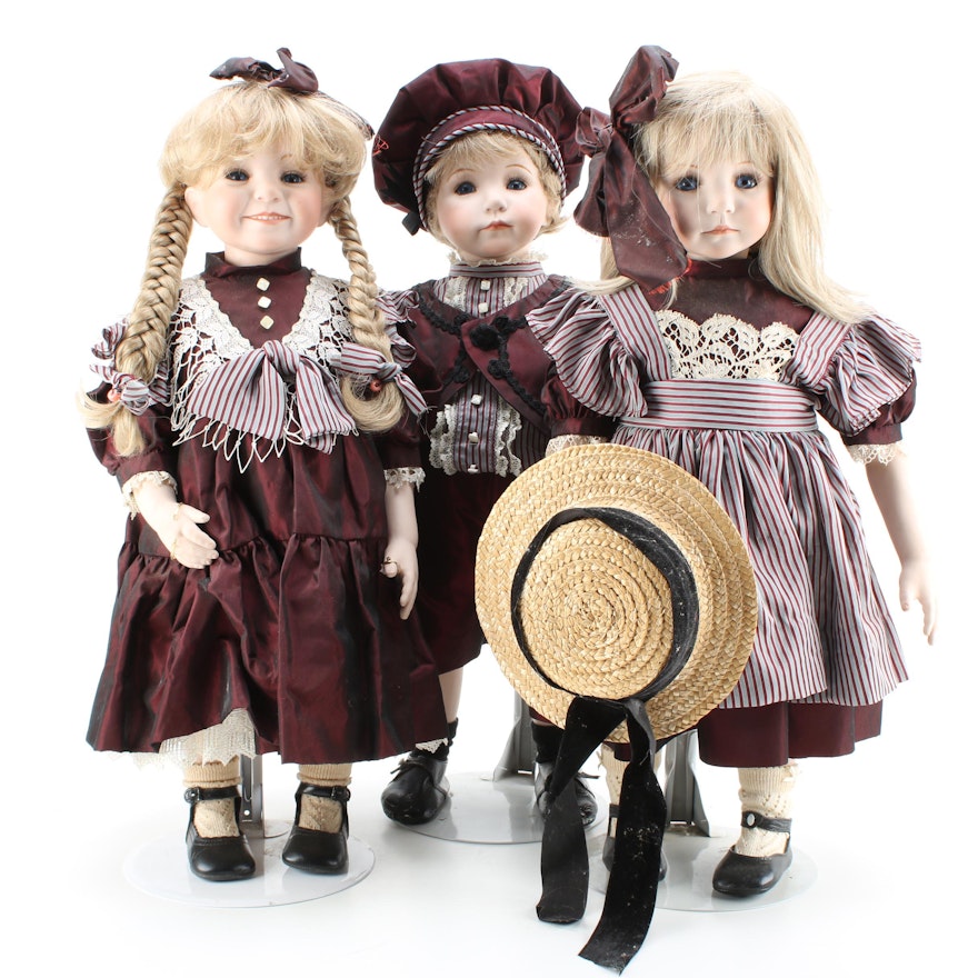 Joyce Rondeau and Dianna Effner Signed Porcelain Dolls