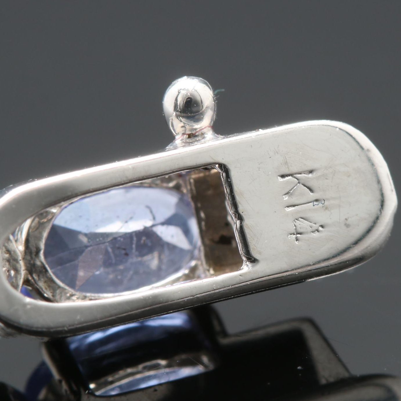 14K White Gold 2.23 CT Tanzanite and 2.49 CTW Diamond Necklace