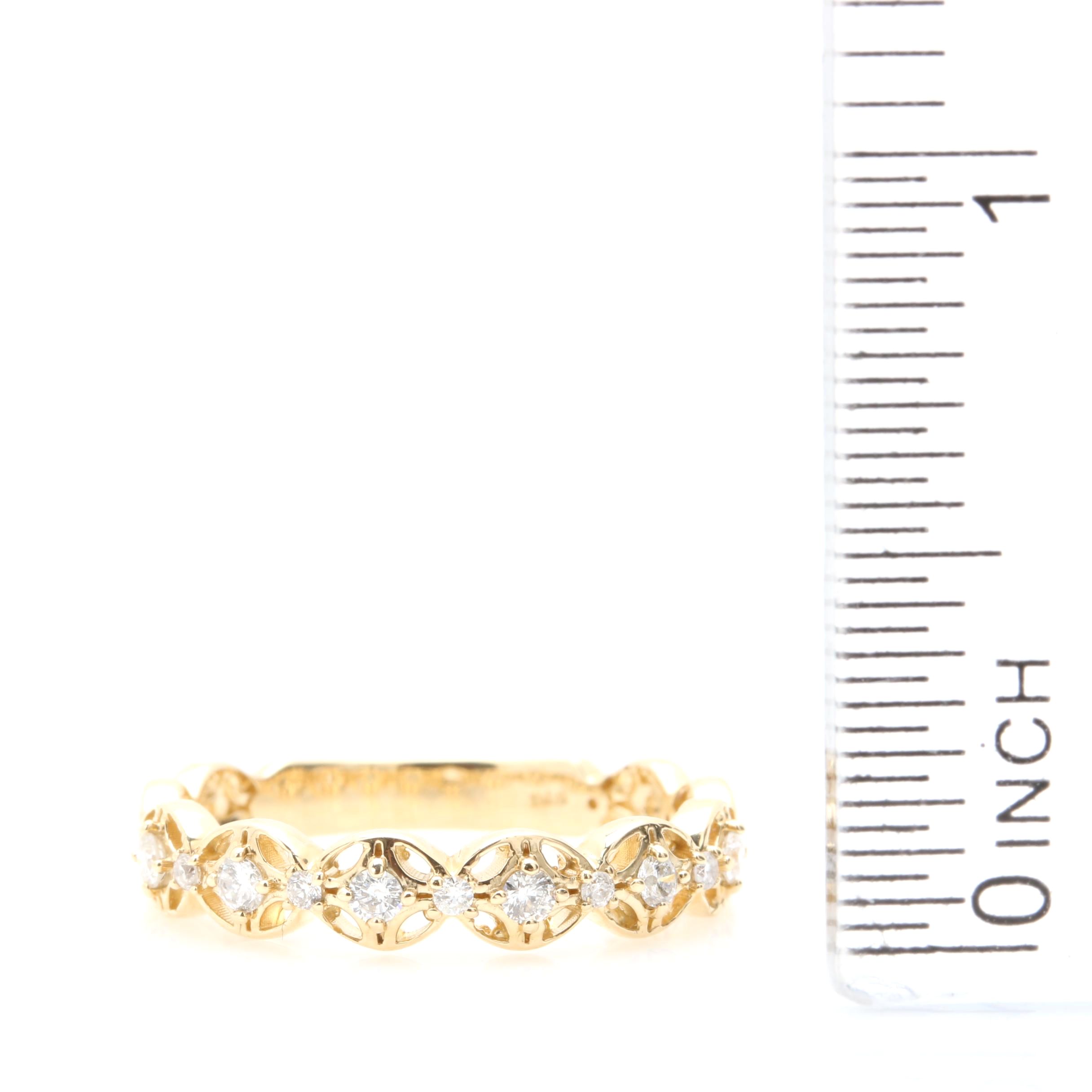 14K Yellow Gold Diamond Ring