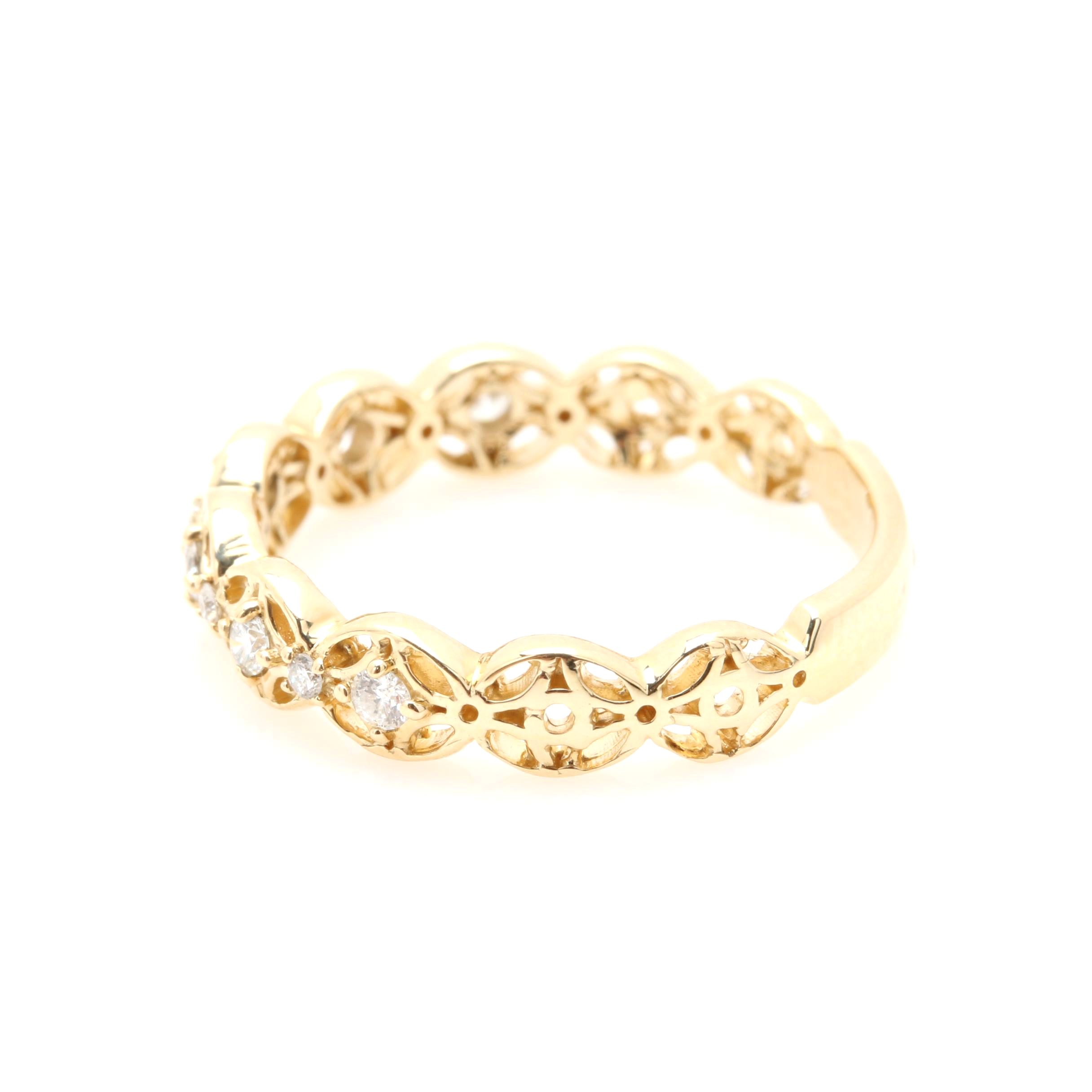 14K Yellow Gold Diamond Ring