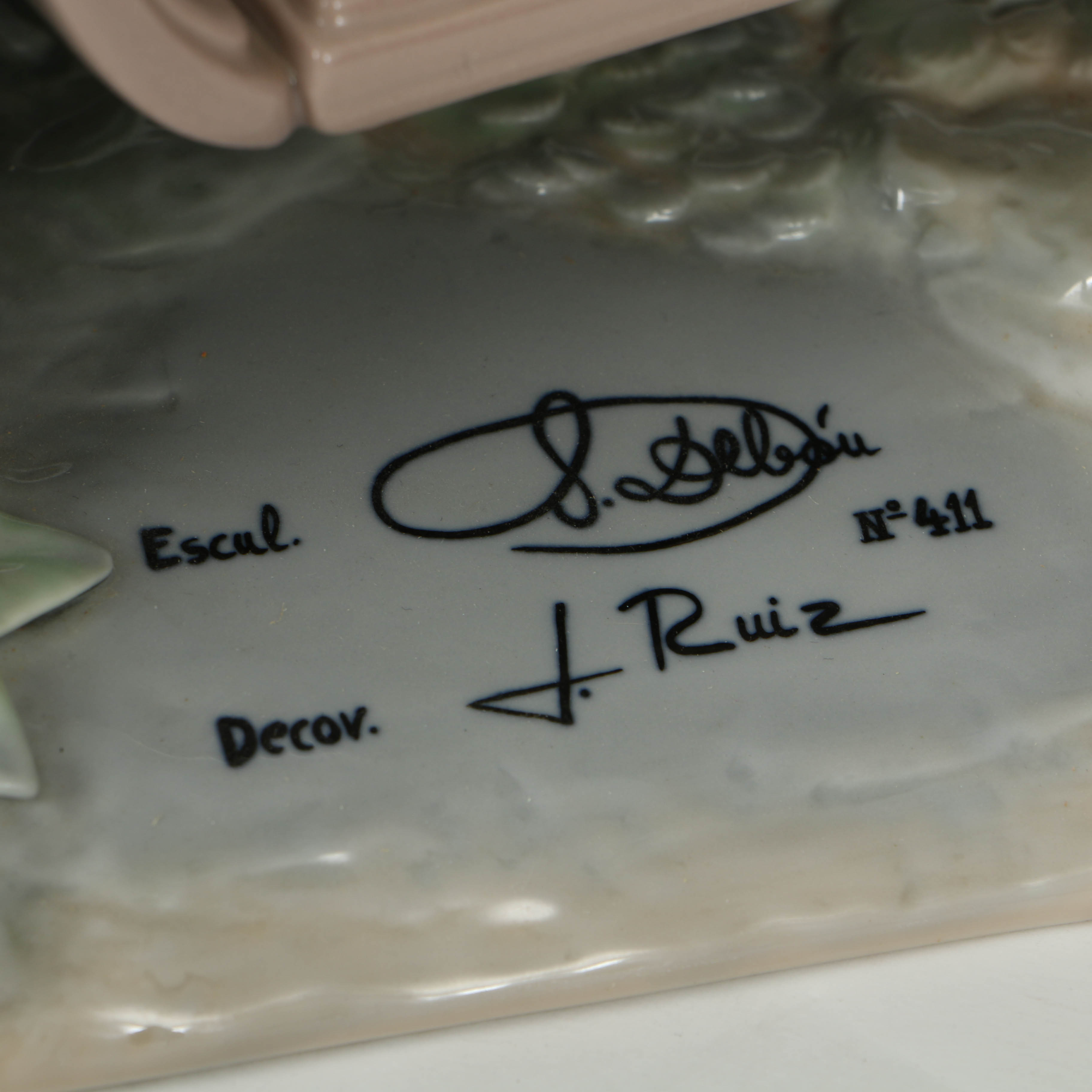 Limited Edition Lladro Figurine Of a "Young Couple with Car"