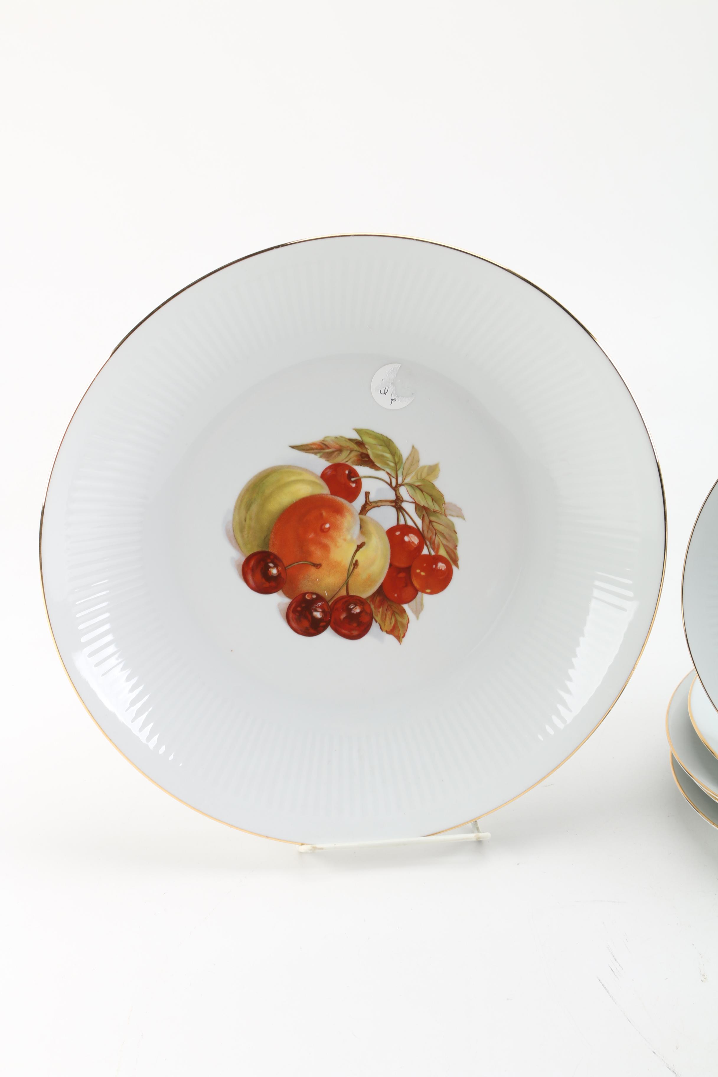 Vintage Bareuther & Co. Fruit Patterned Dinnerware c. 1959