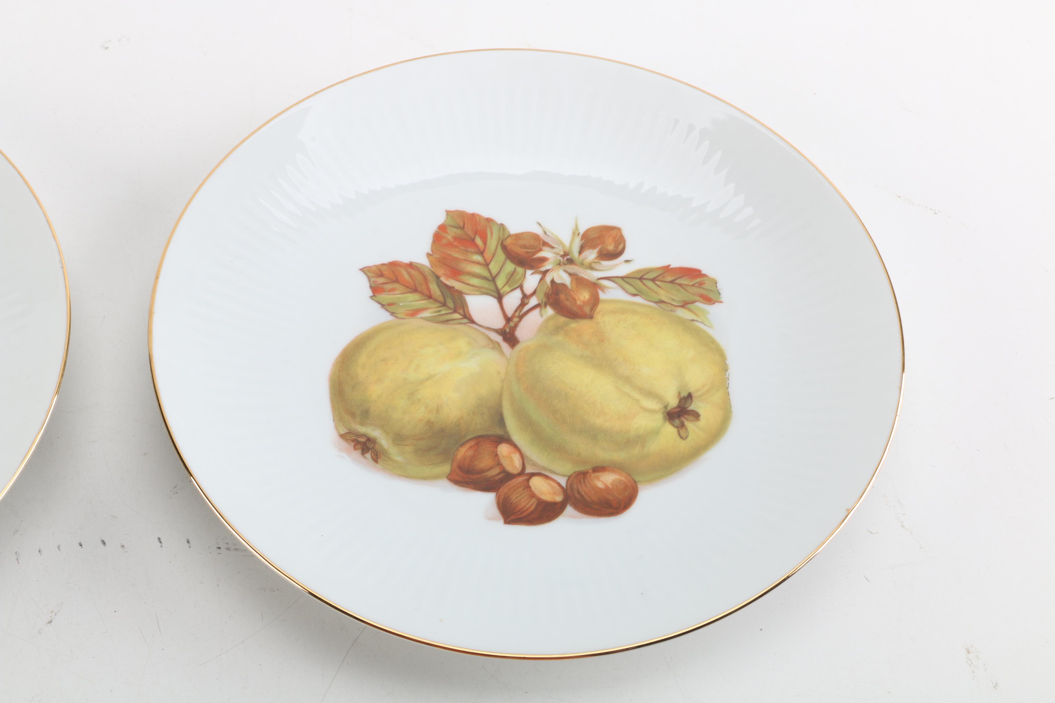 Vintage Bareuther & Co. Fruit Patterned Dinnerware c. 1959