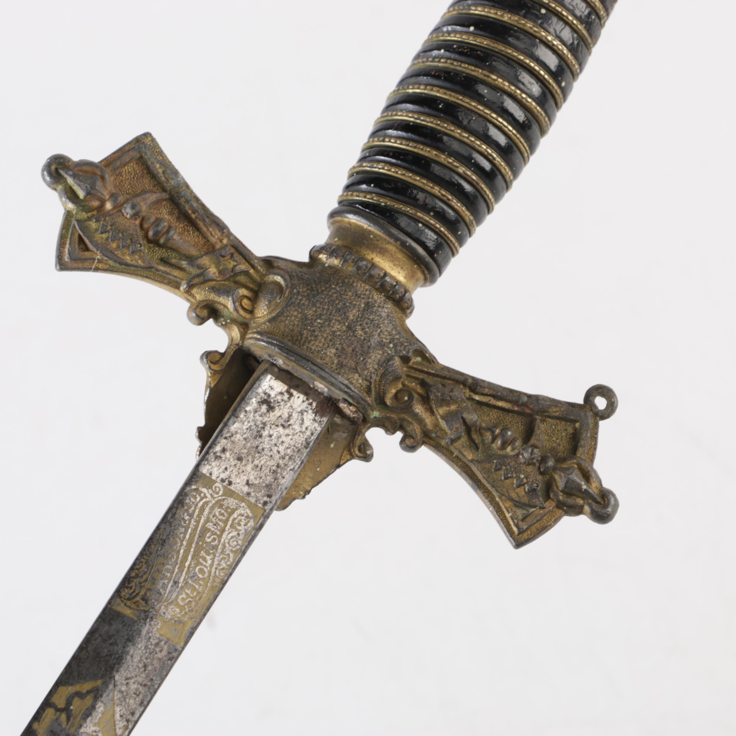 Antique Parsons & Co. Knights of Columbus Sword