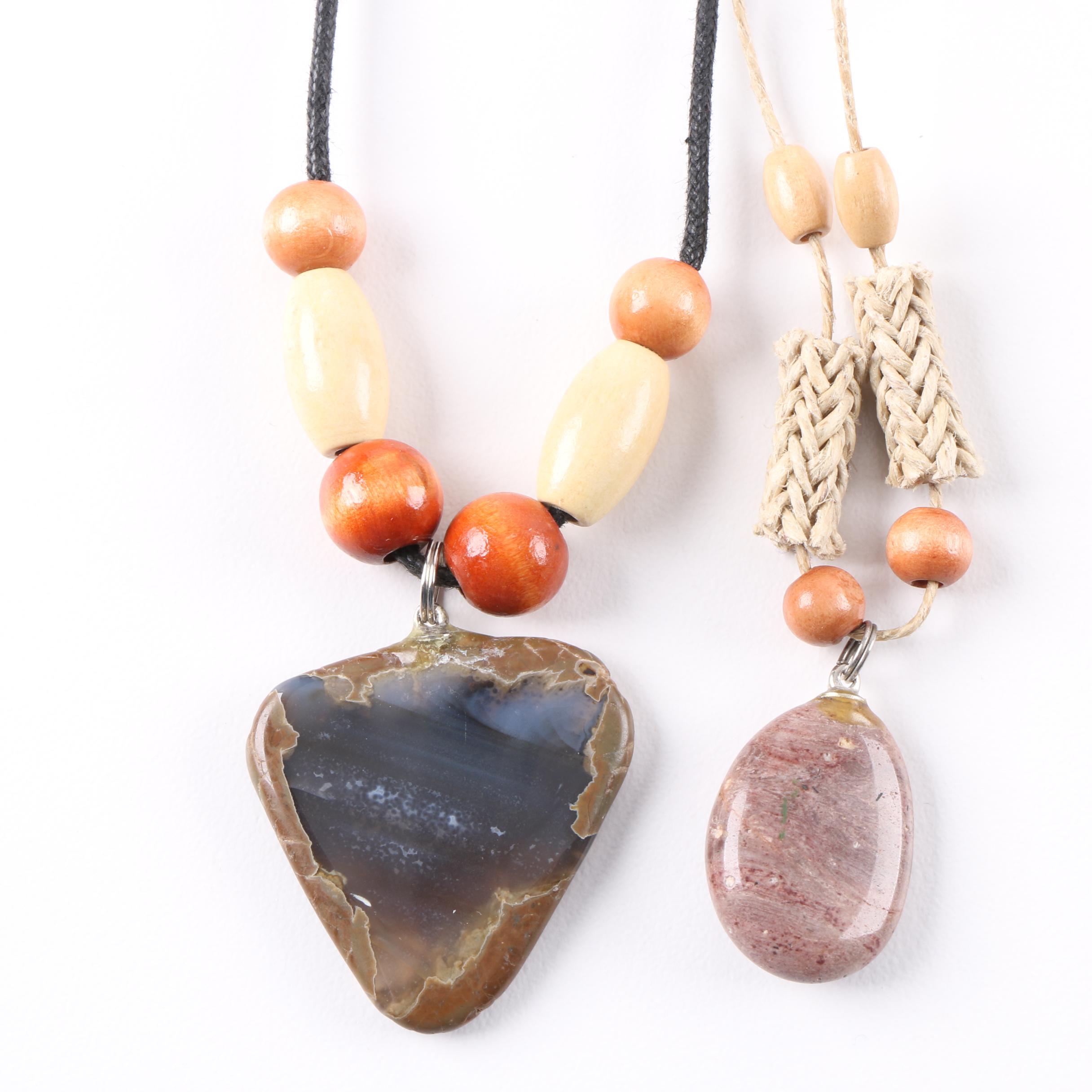 Sterling Silver Agate Jewelry Featuring Harley Davidson Ring and Bolo Ties