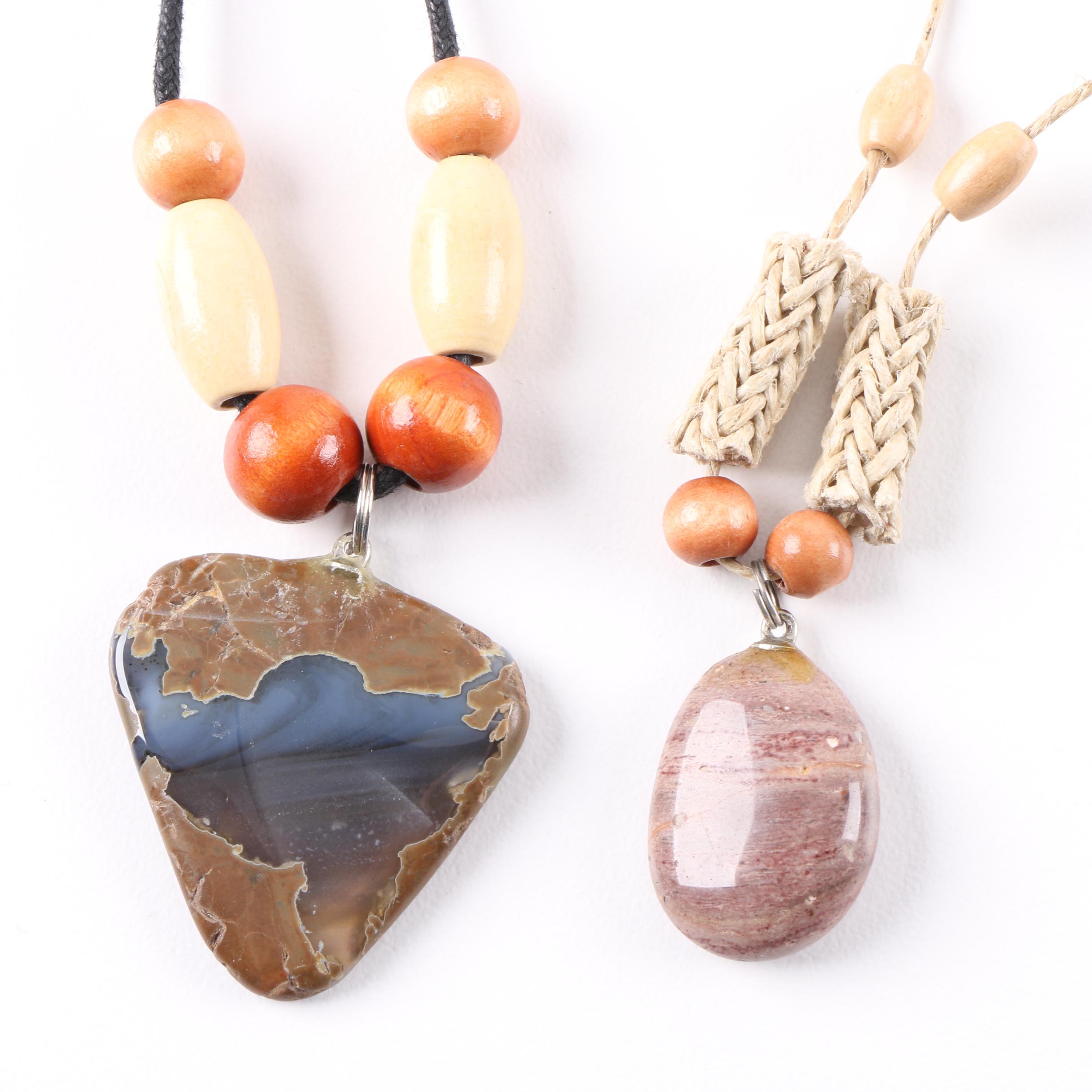 Sterling Silver Agate Jewelry Featuring Harley Davidson Ring and Bolo Ties