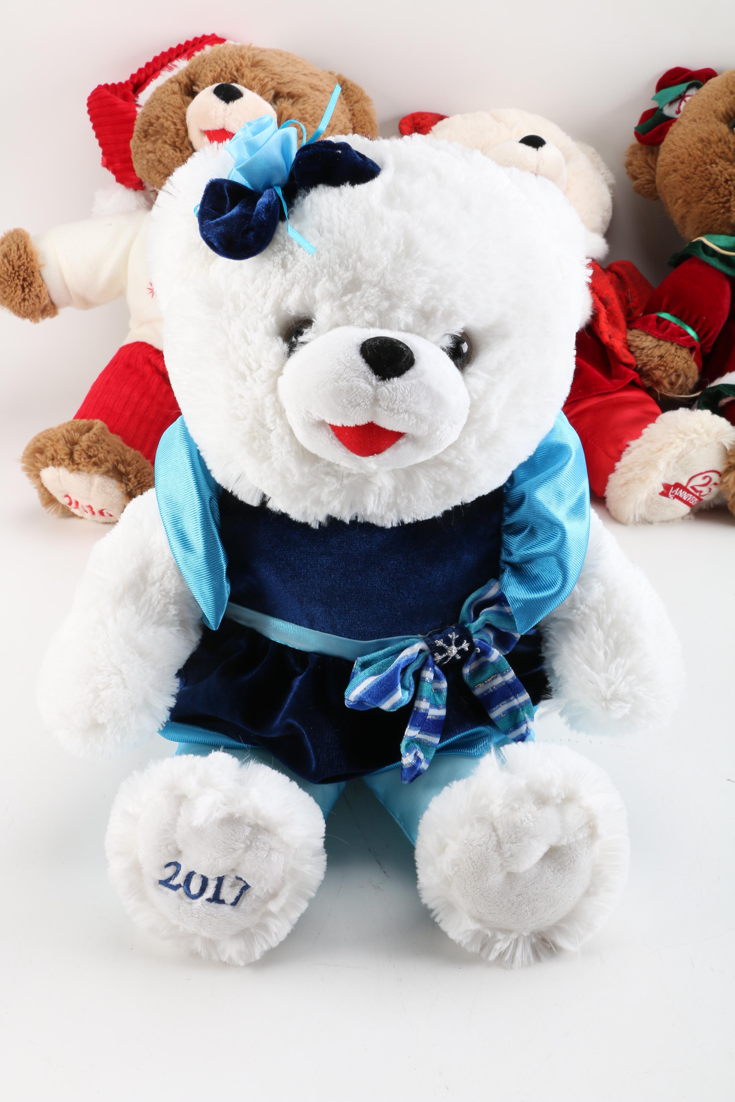 DanDee Annual "Snowflake Teddy" Bears