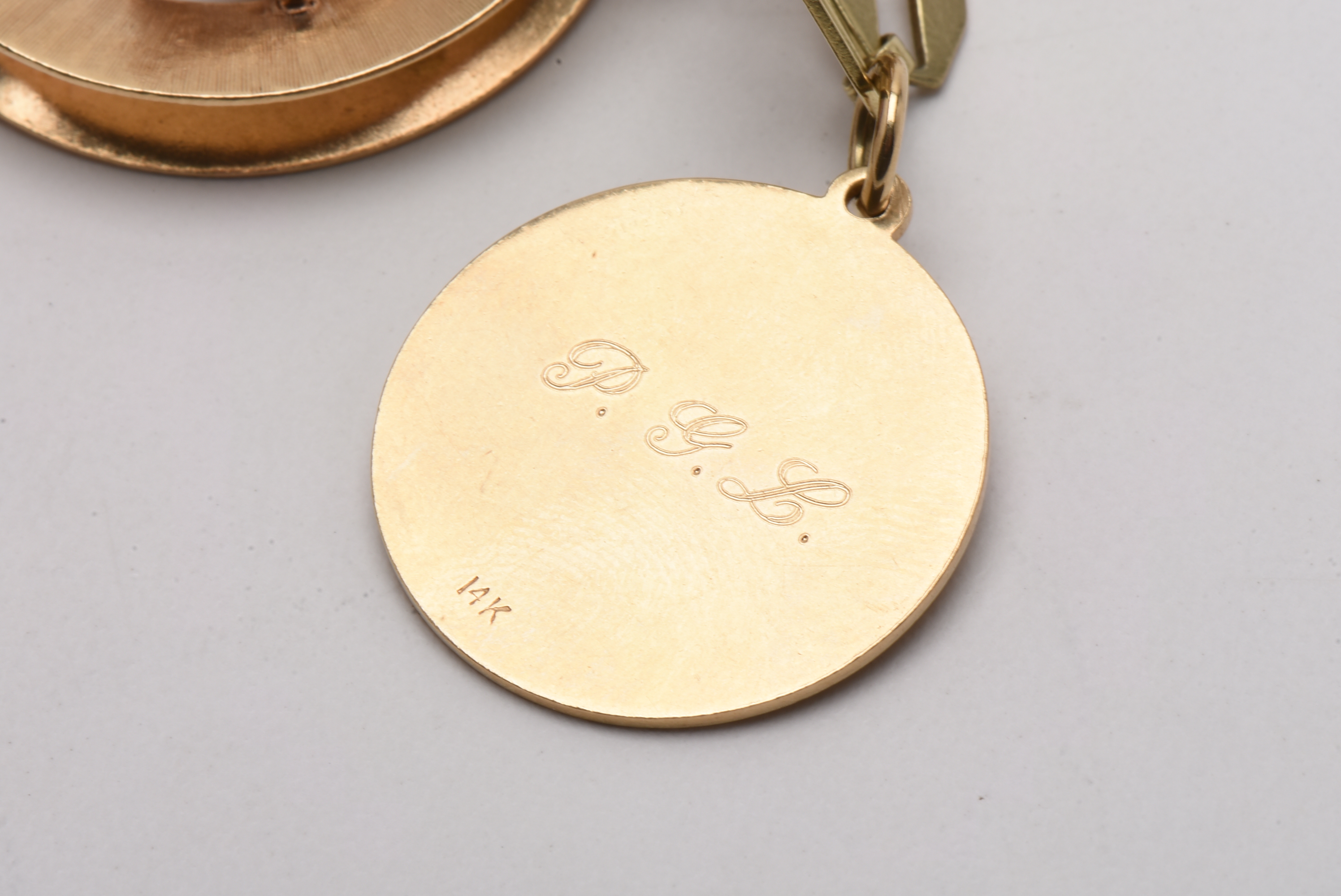 Vintage 14K Yellow Gold Charm Bracelet with Gold Charms and Gemstones