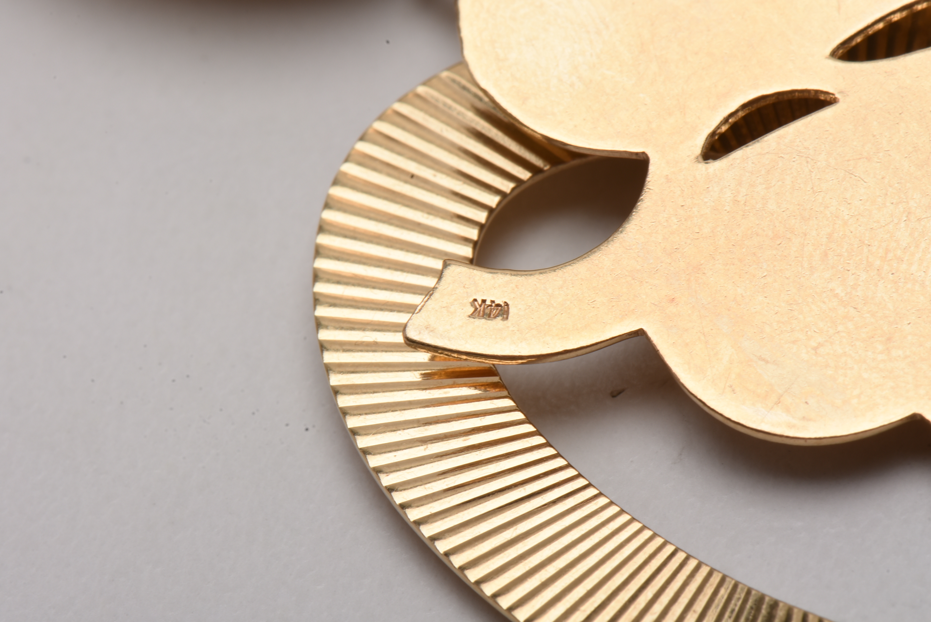 Vintage 14K Yellow Gold Charm Bracelet with Gold Charms and Gemstones