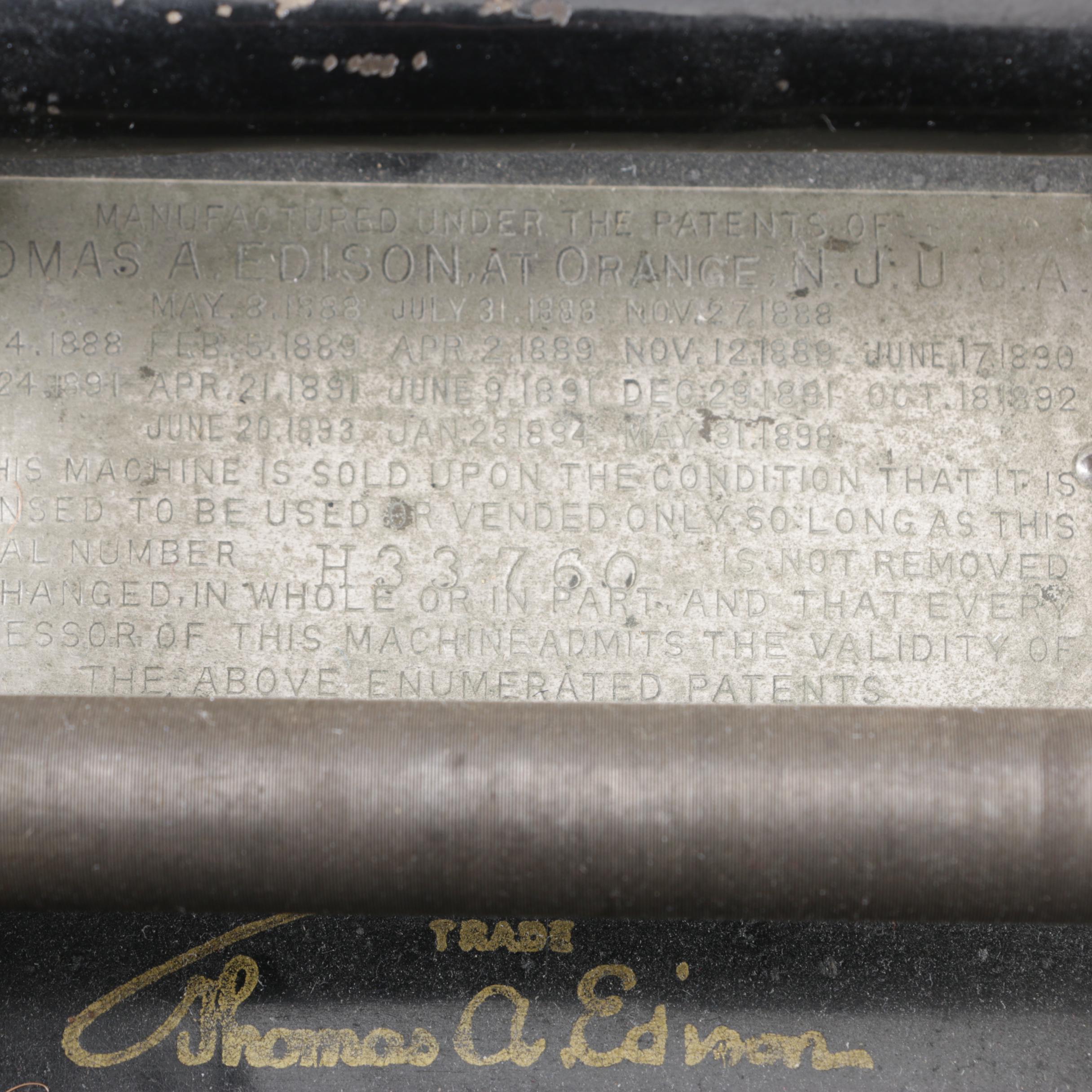 Antique Edison Home Phonograph