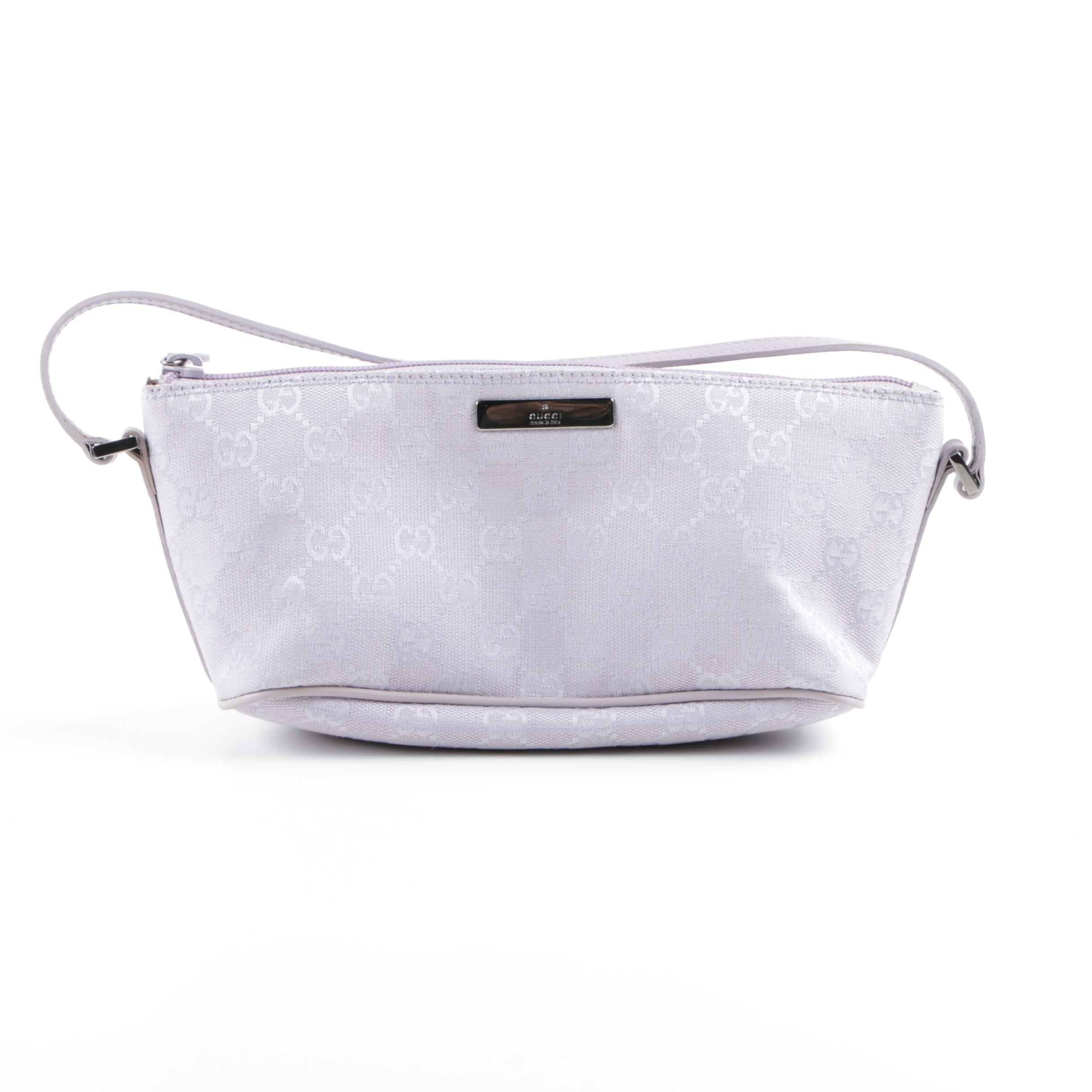 Gucci Lilac GG Canvas Pochette